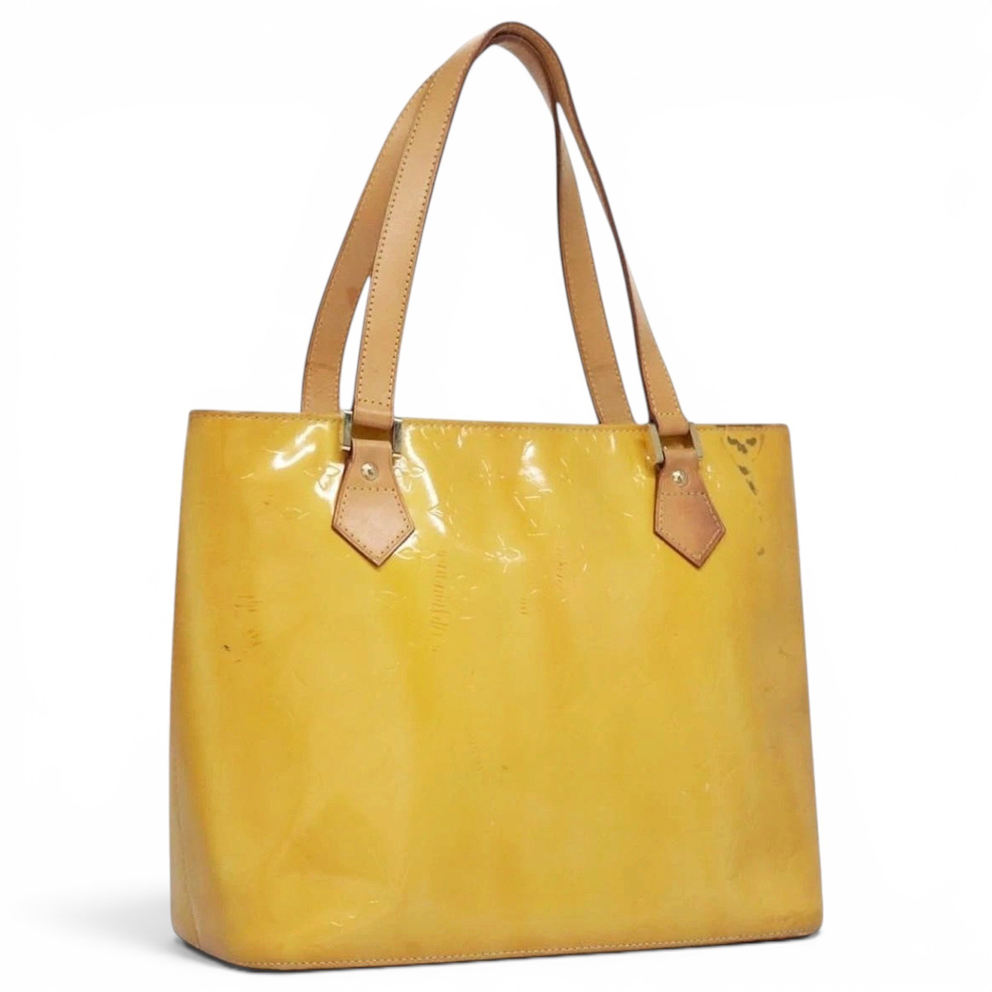 Patent leather handbag