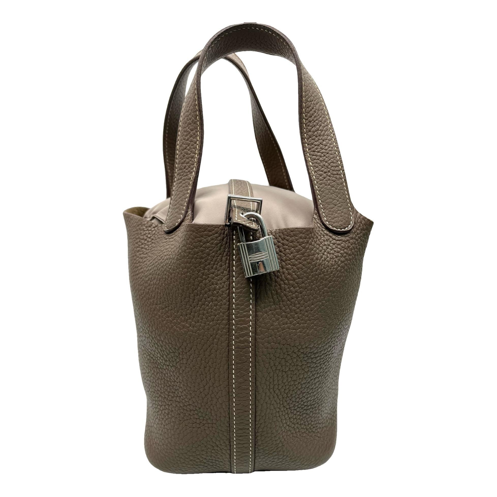 Picotin leather handbag