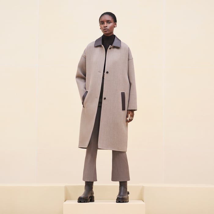 Marron Terre d'Ombre Car Coat