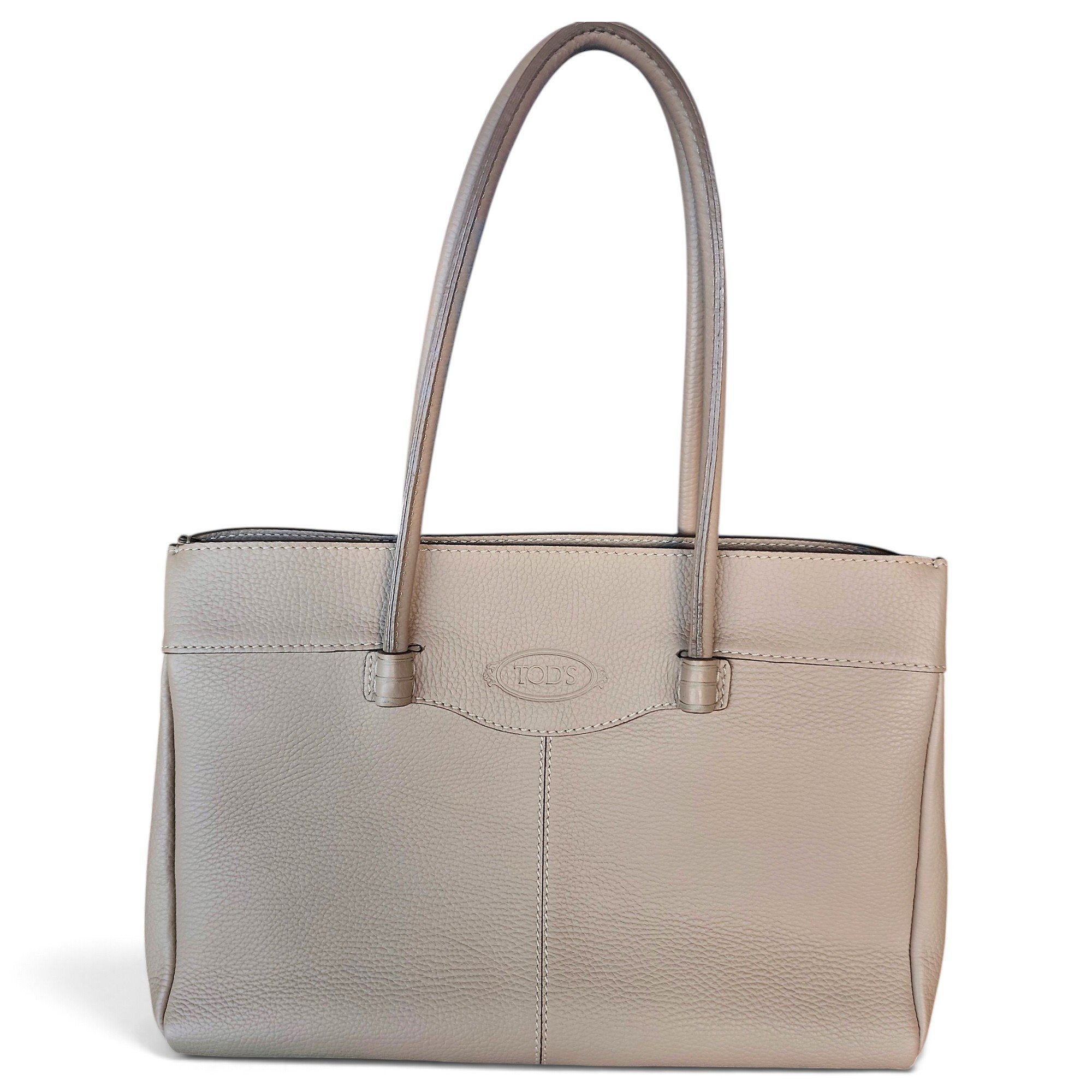 Shopping Media leather handbag