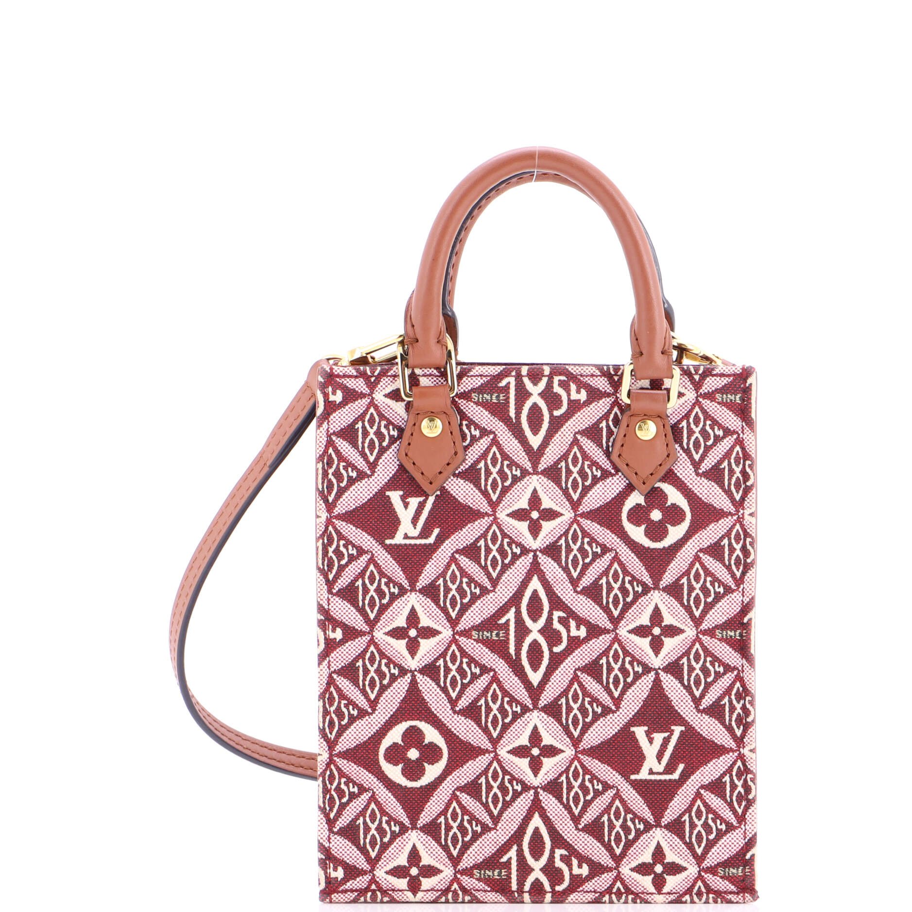 Louis Vuitton Petit Sac Plat Bag Limited Edition Since 1854 Monogram Jacquard