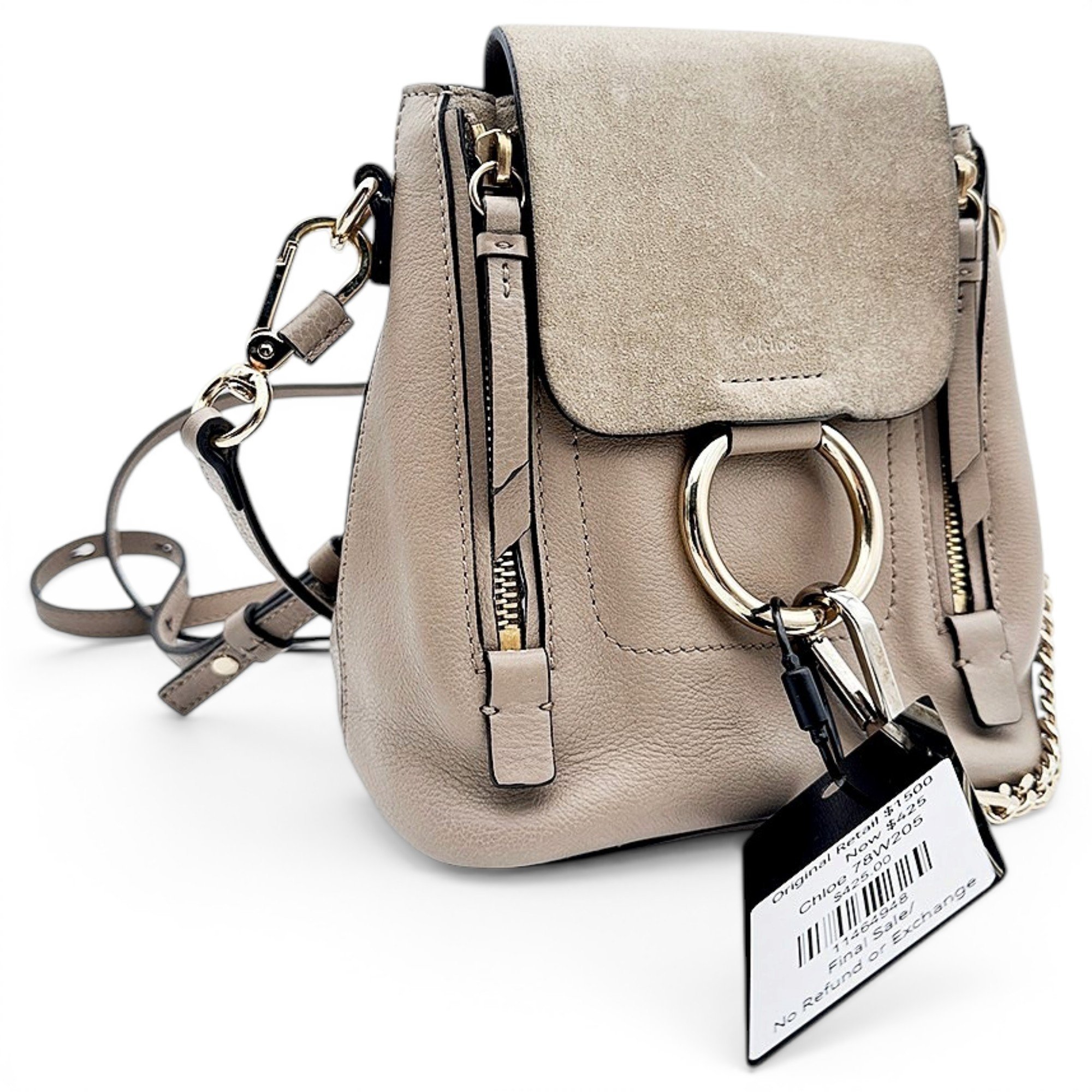 Leather backpack