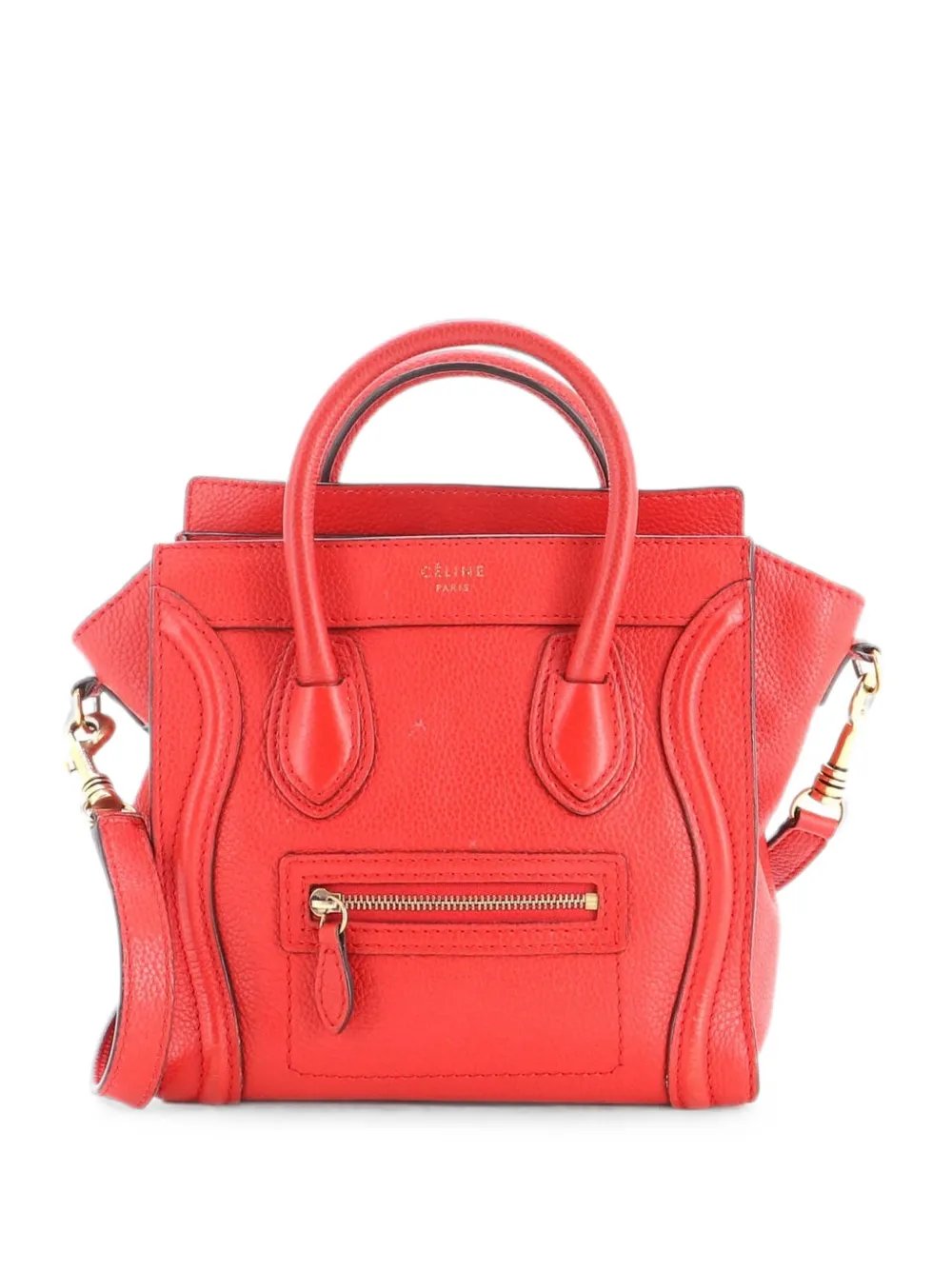 Luggage Bag Grainy Leather Nano crossbody bag