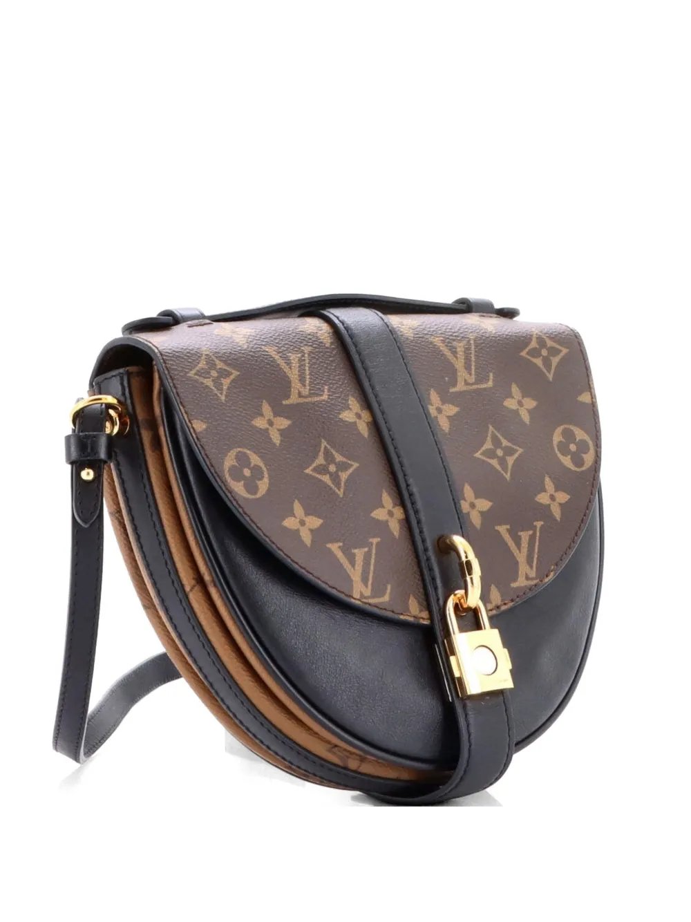 Chantilly Lock Handbag Monogram Canvas and Leather crossbody bag