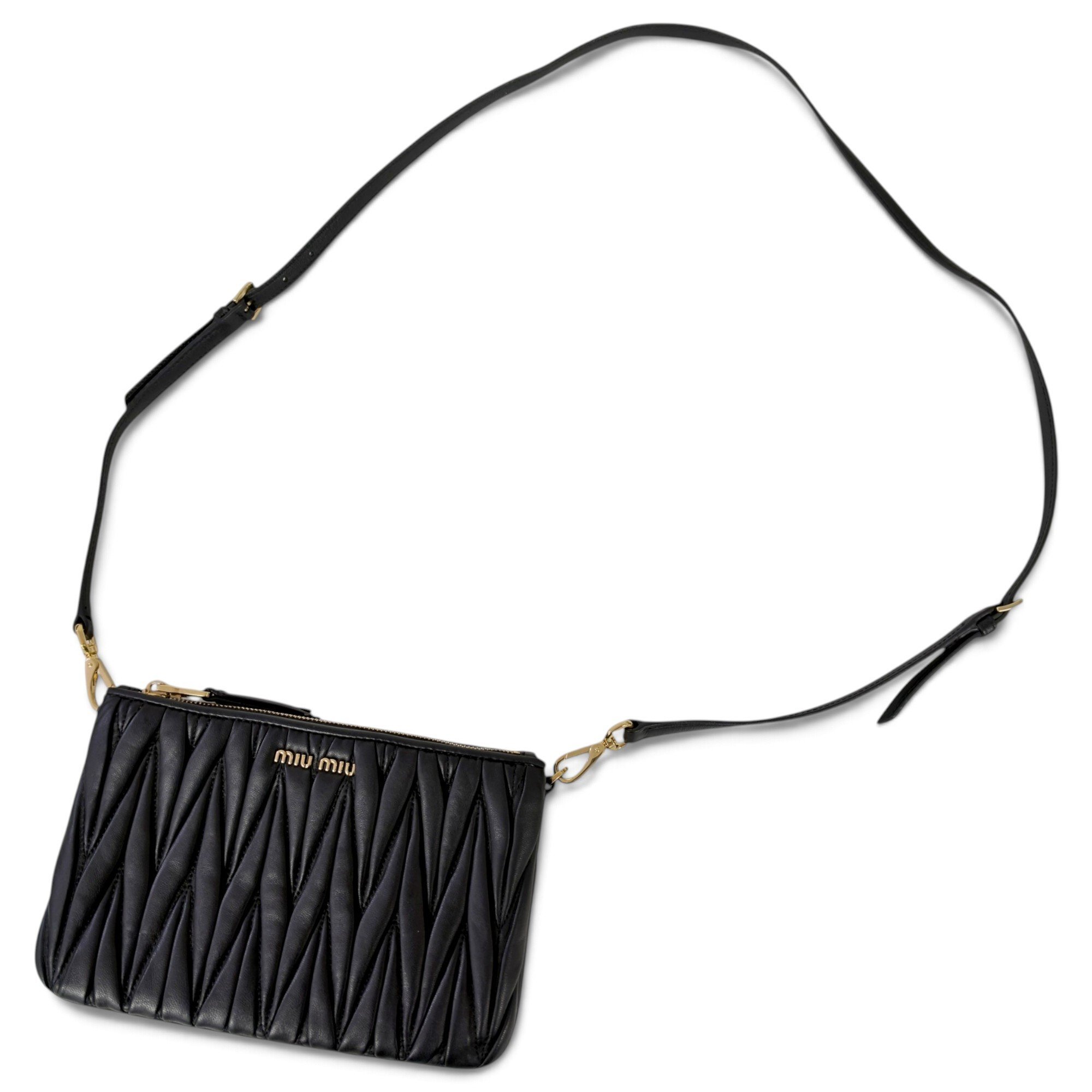 Miu Miu Matelassé leather crossbody bag