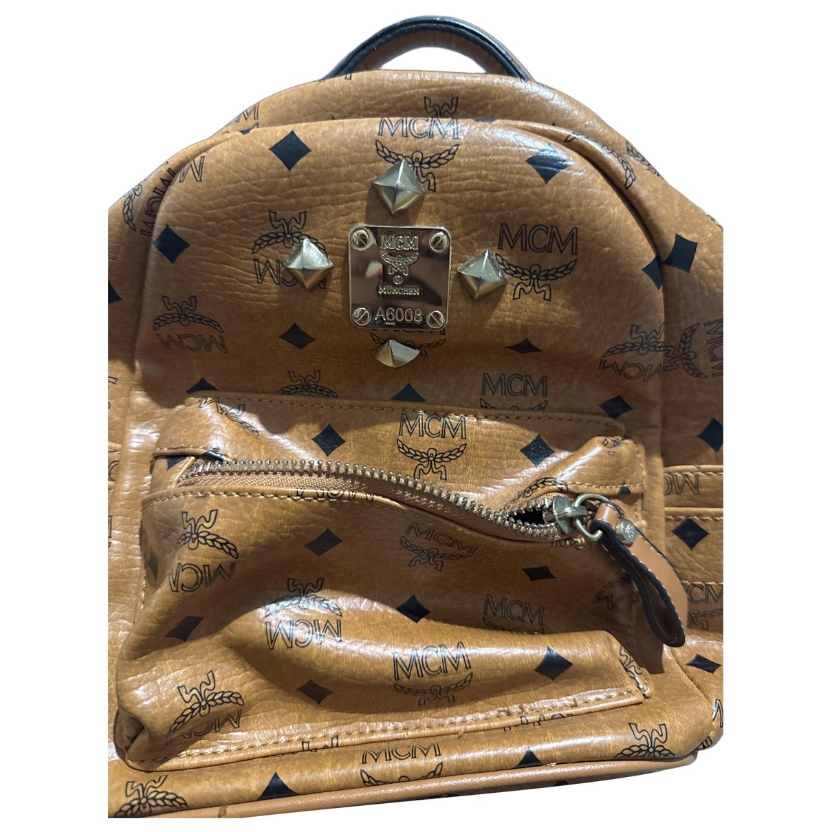 Leather backpack