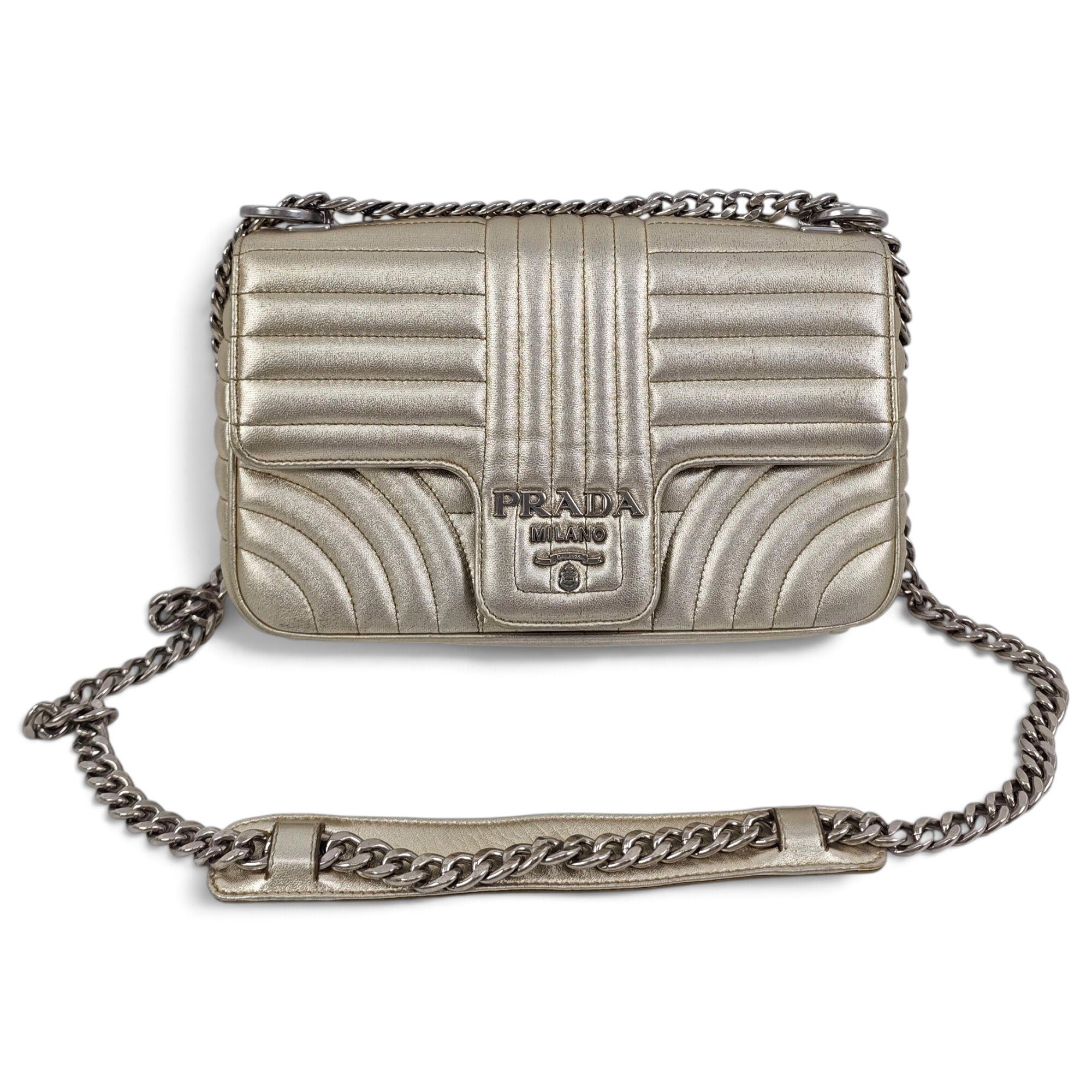 Diagramme leather handbag