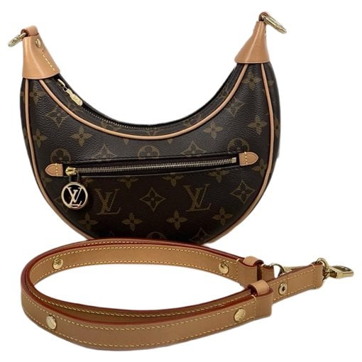 Loop leather handbag