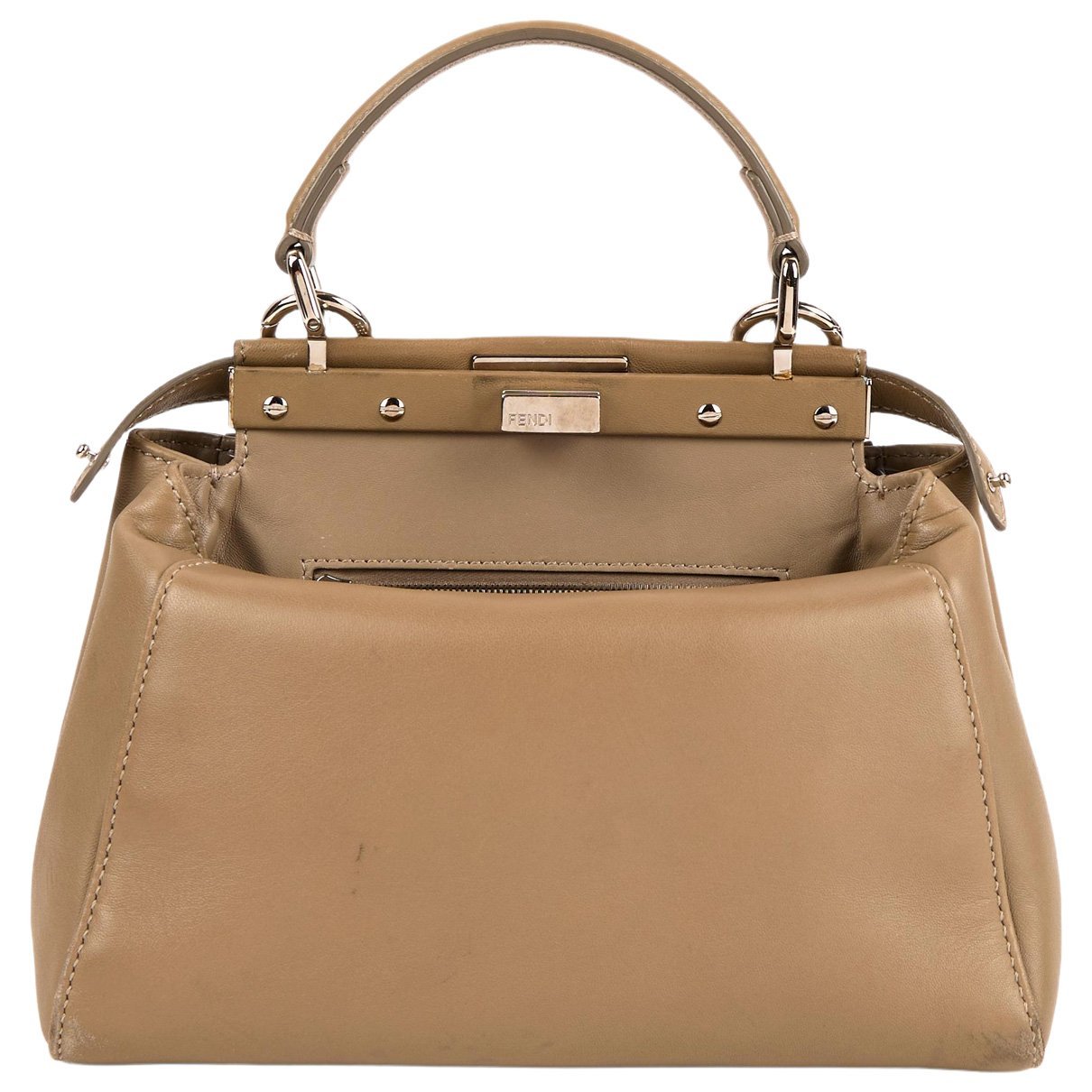 Peekaboo leather handbag