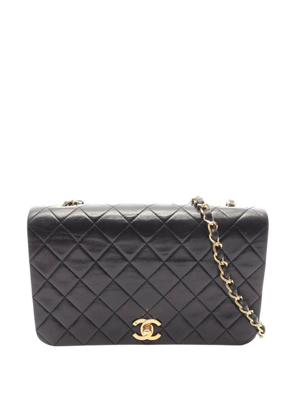 1989-1991 CC Quilted Lambskin Full Single Flap shoulder bag