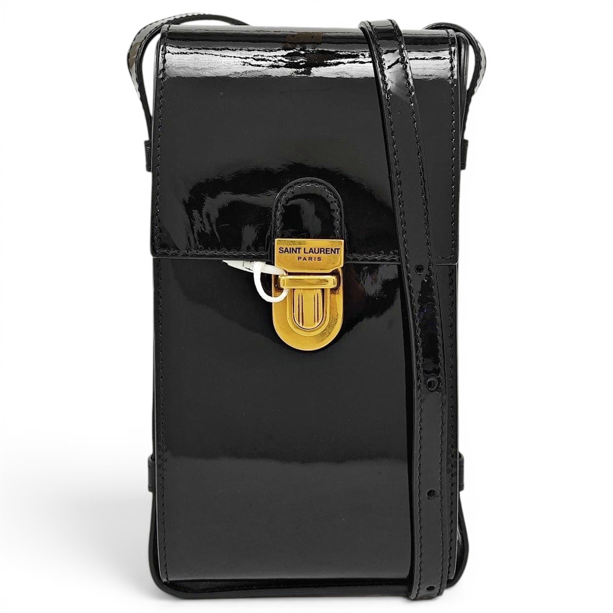 Patent leather handbag
