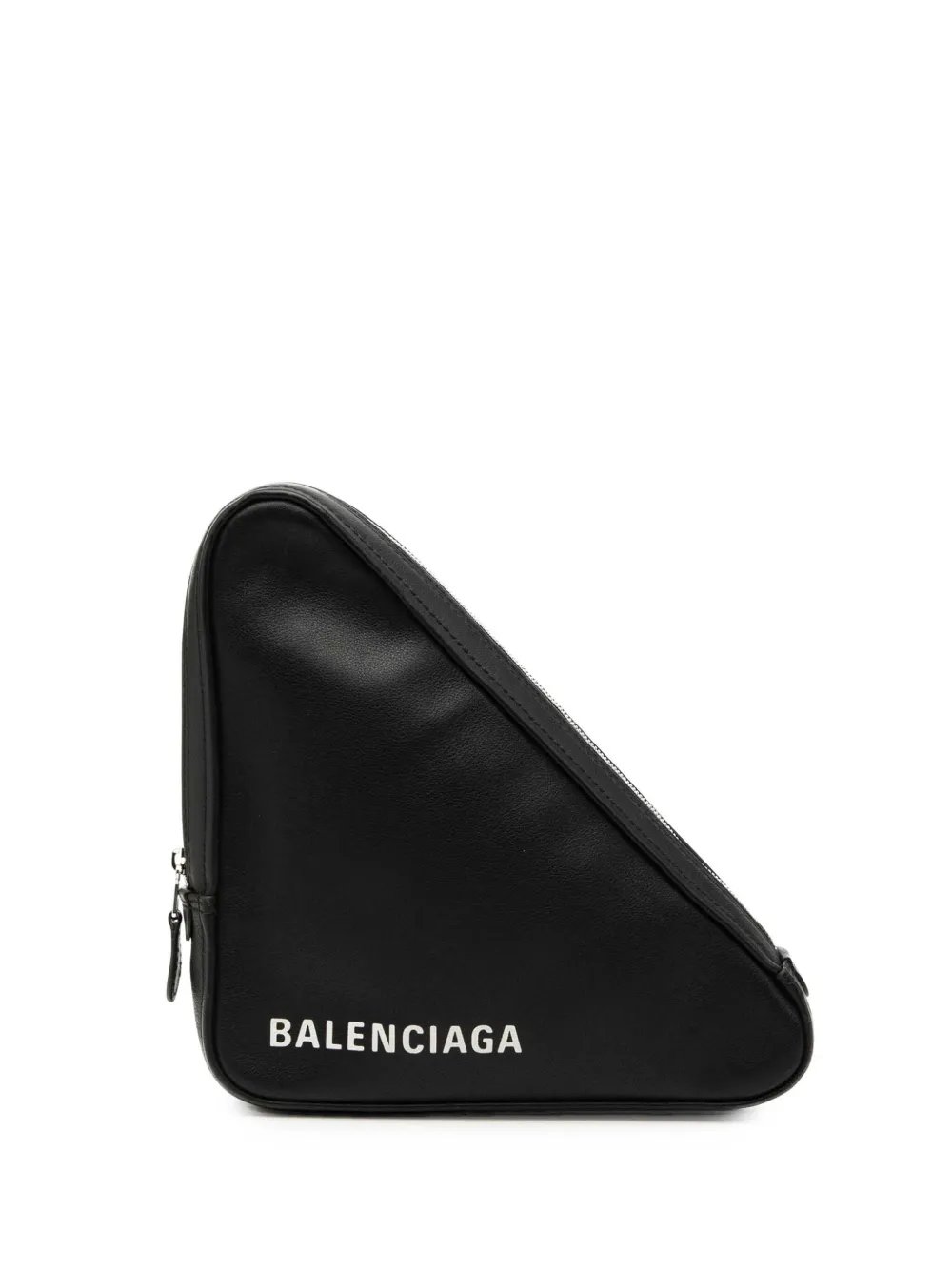 2018 Medium Leather Triangle clutch bag