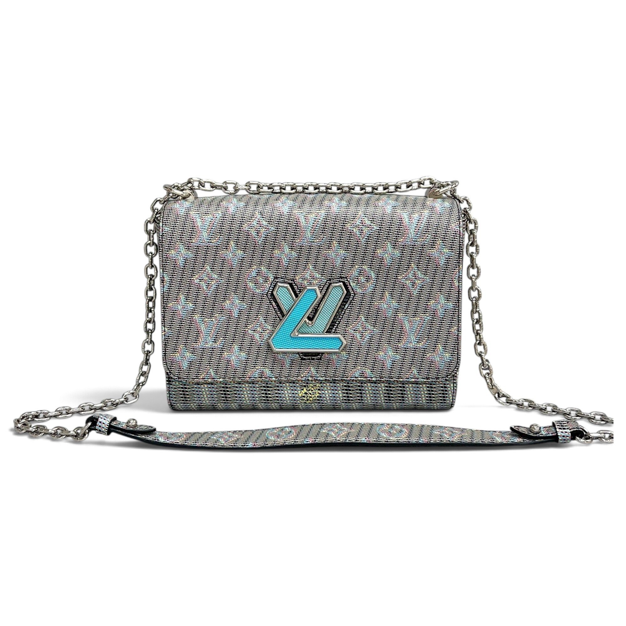 Twist leather handbag