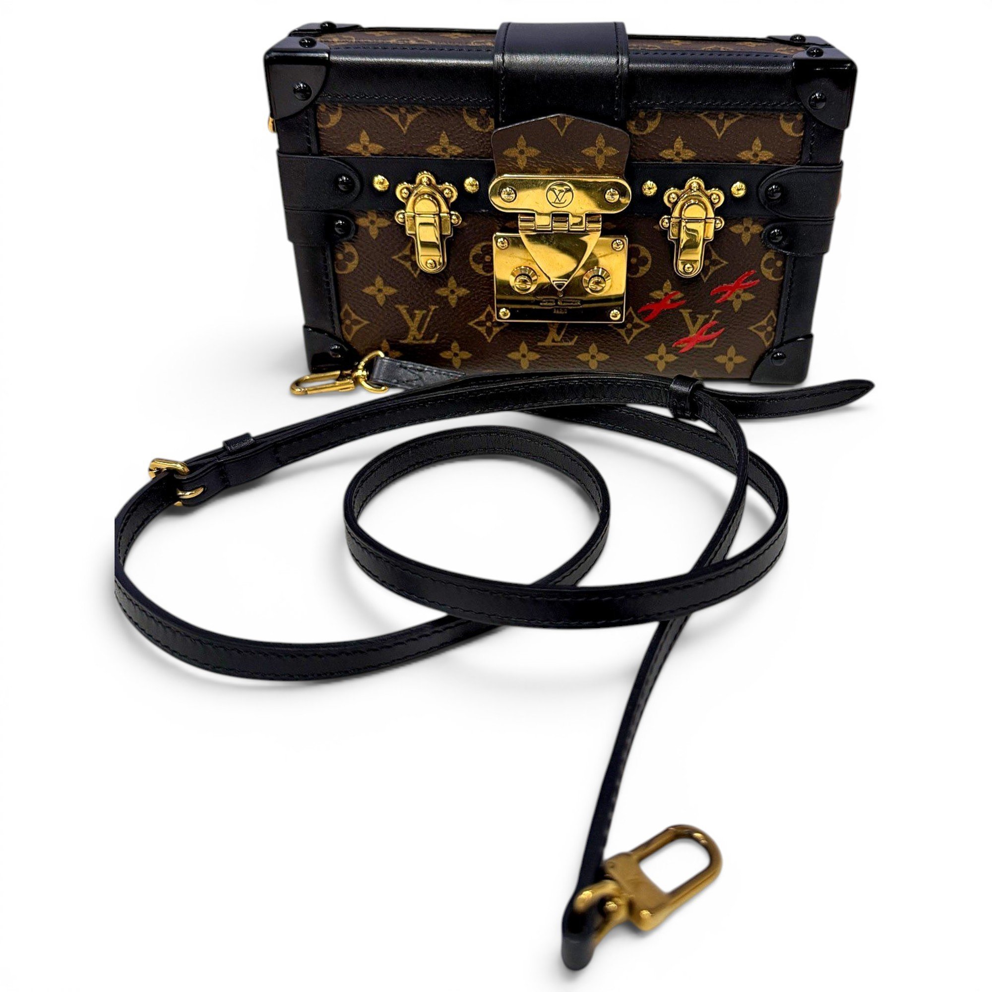 Petite Malle leather handbag