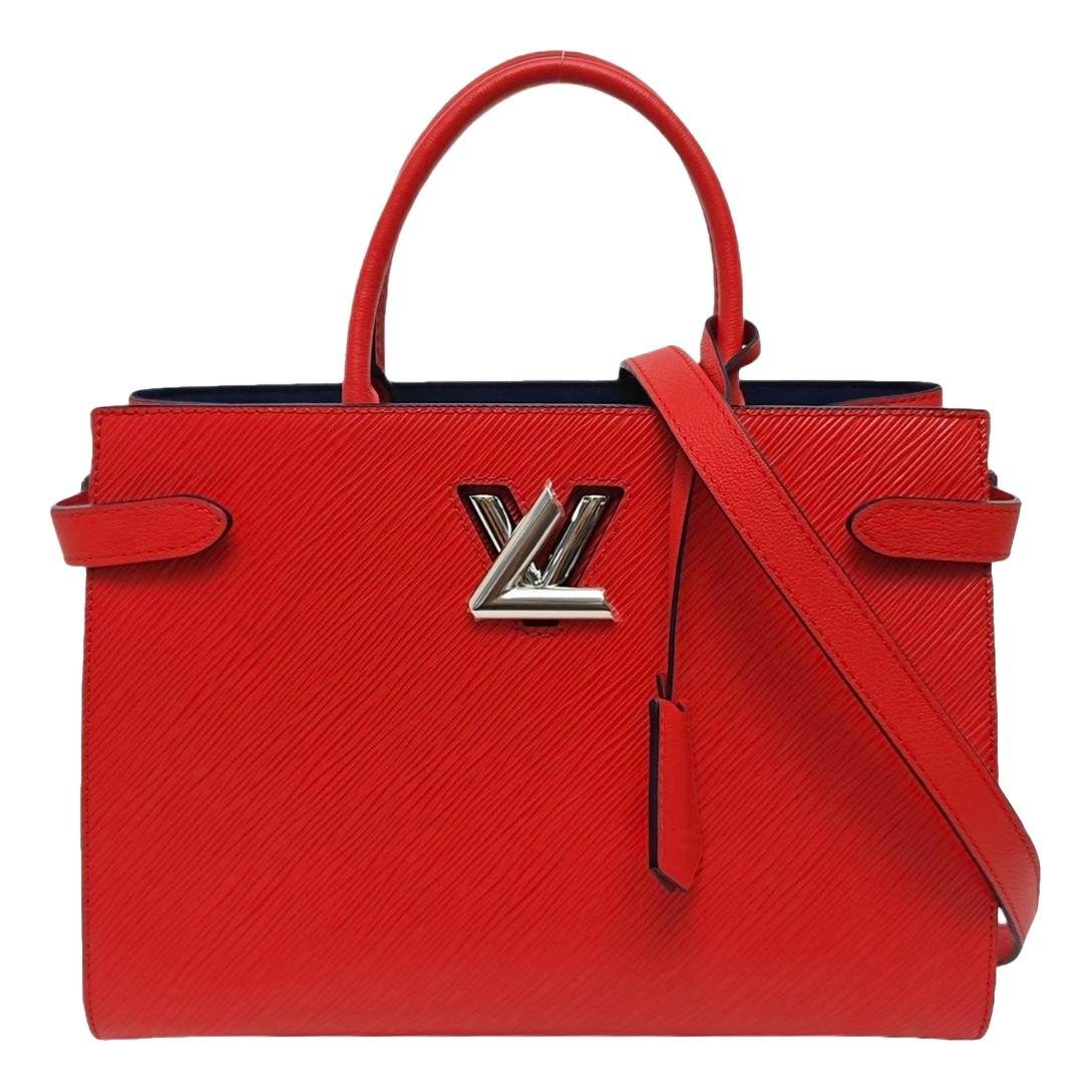 Twist leather handbag
