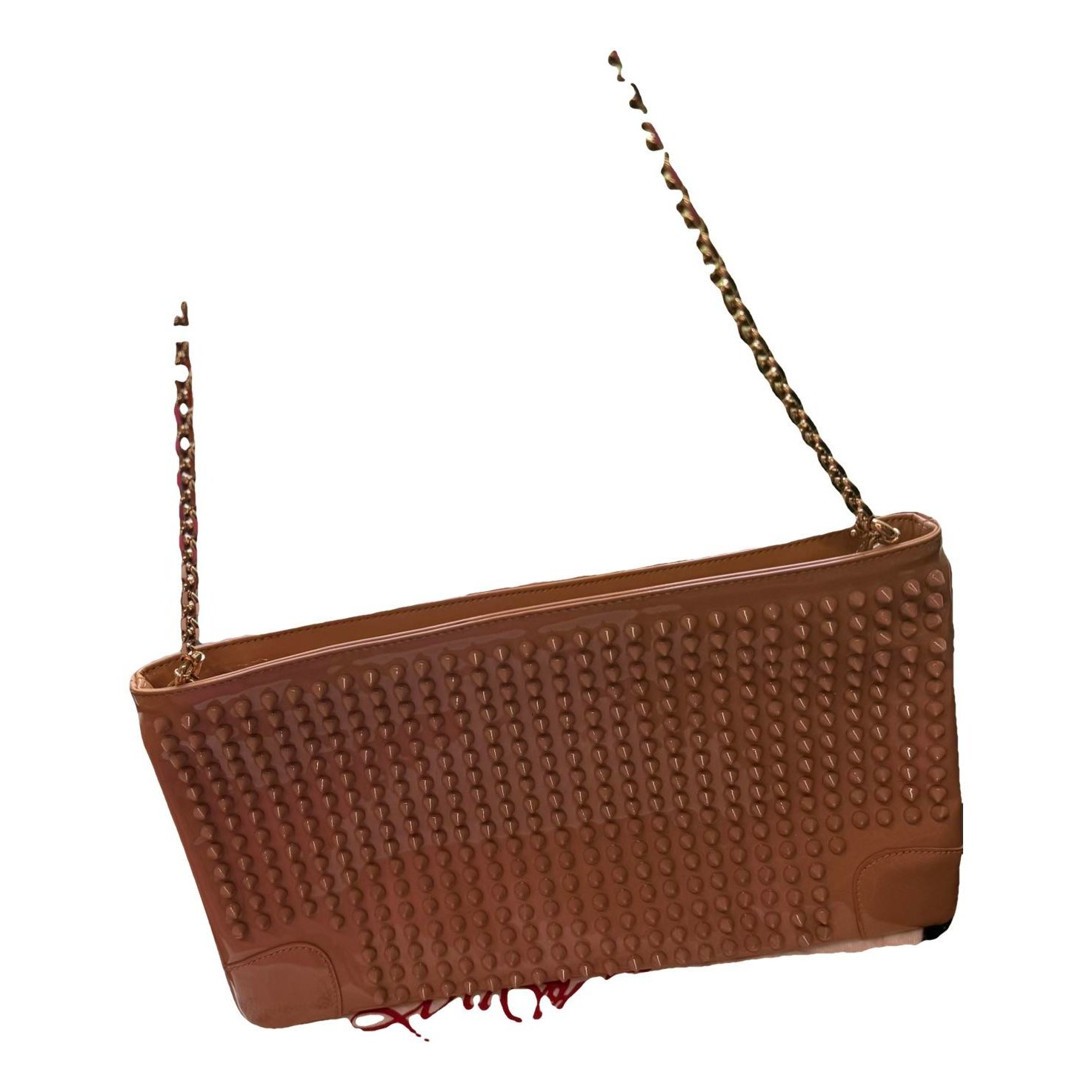 Loubiposh leather clutch bag