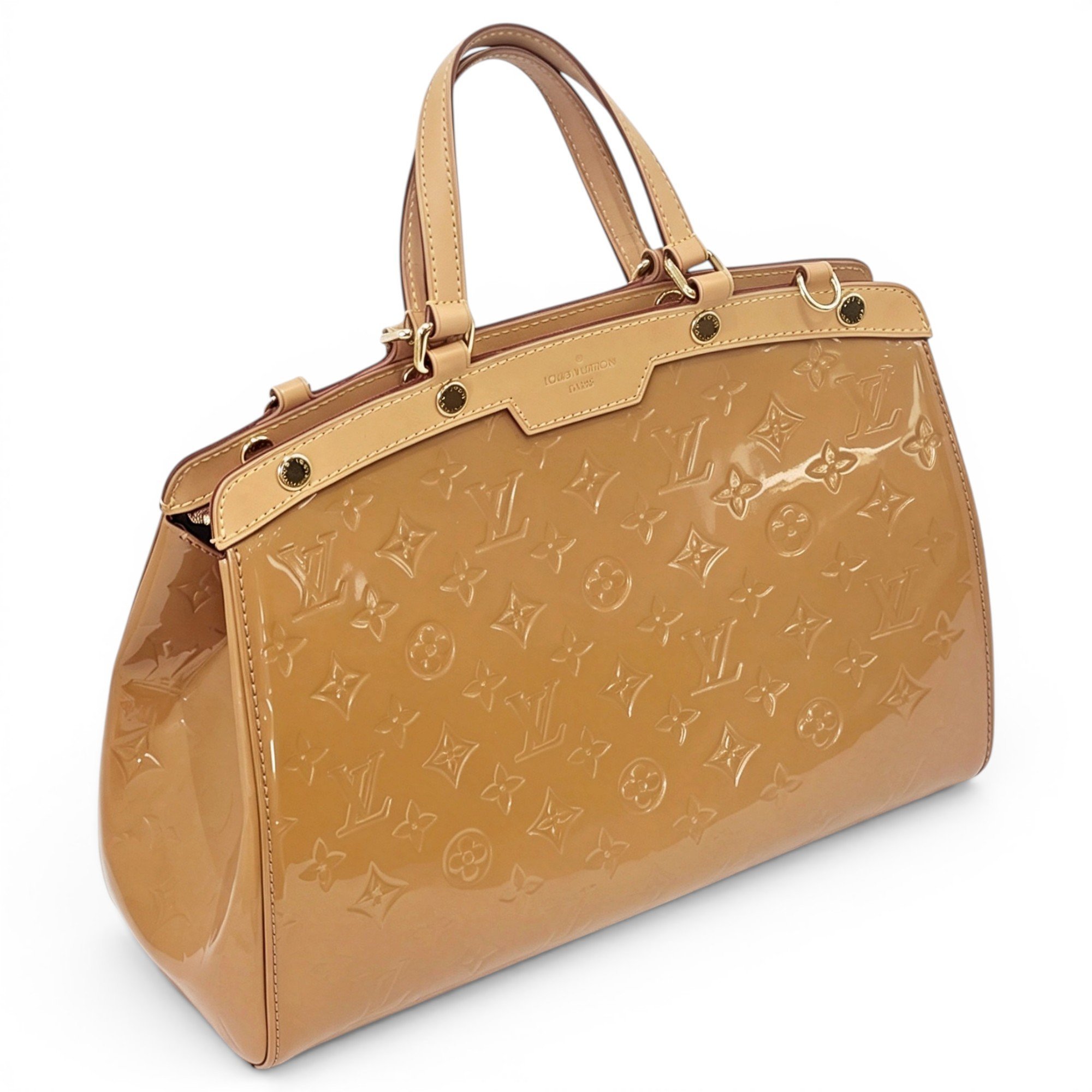 Bréa patent leather handbag