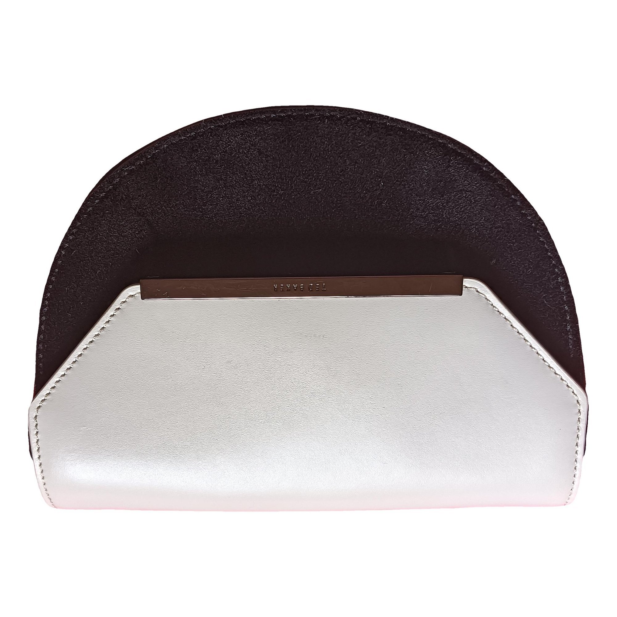 Leather clutch bag