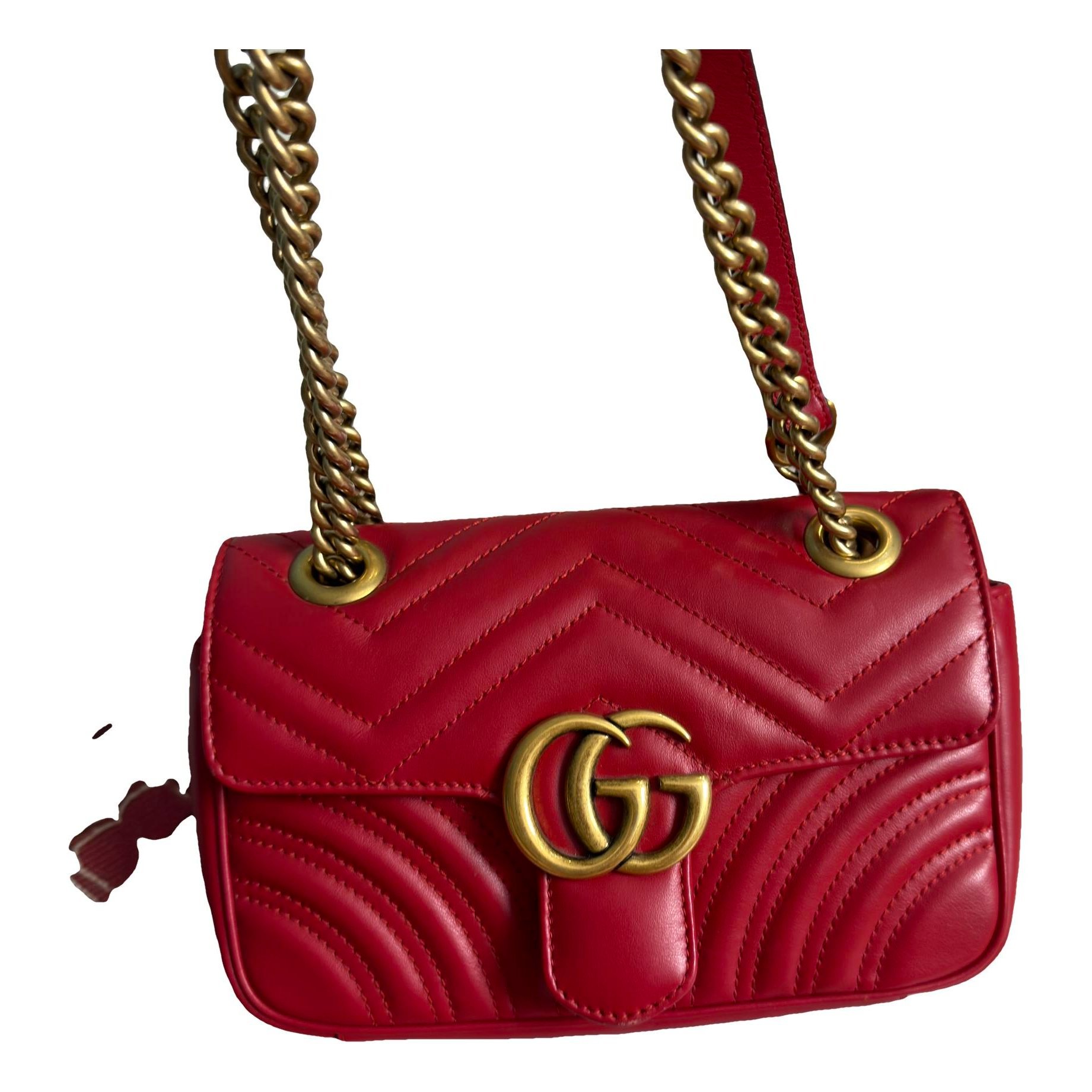 GG Marmont Flap leather crossbody bag