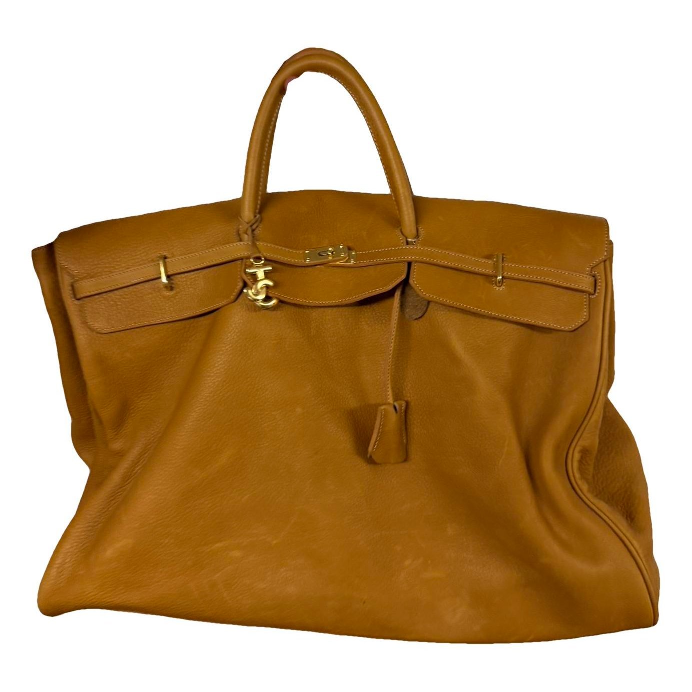 Telfar Leather travel bag