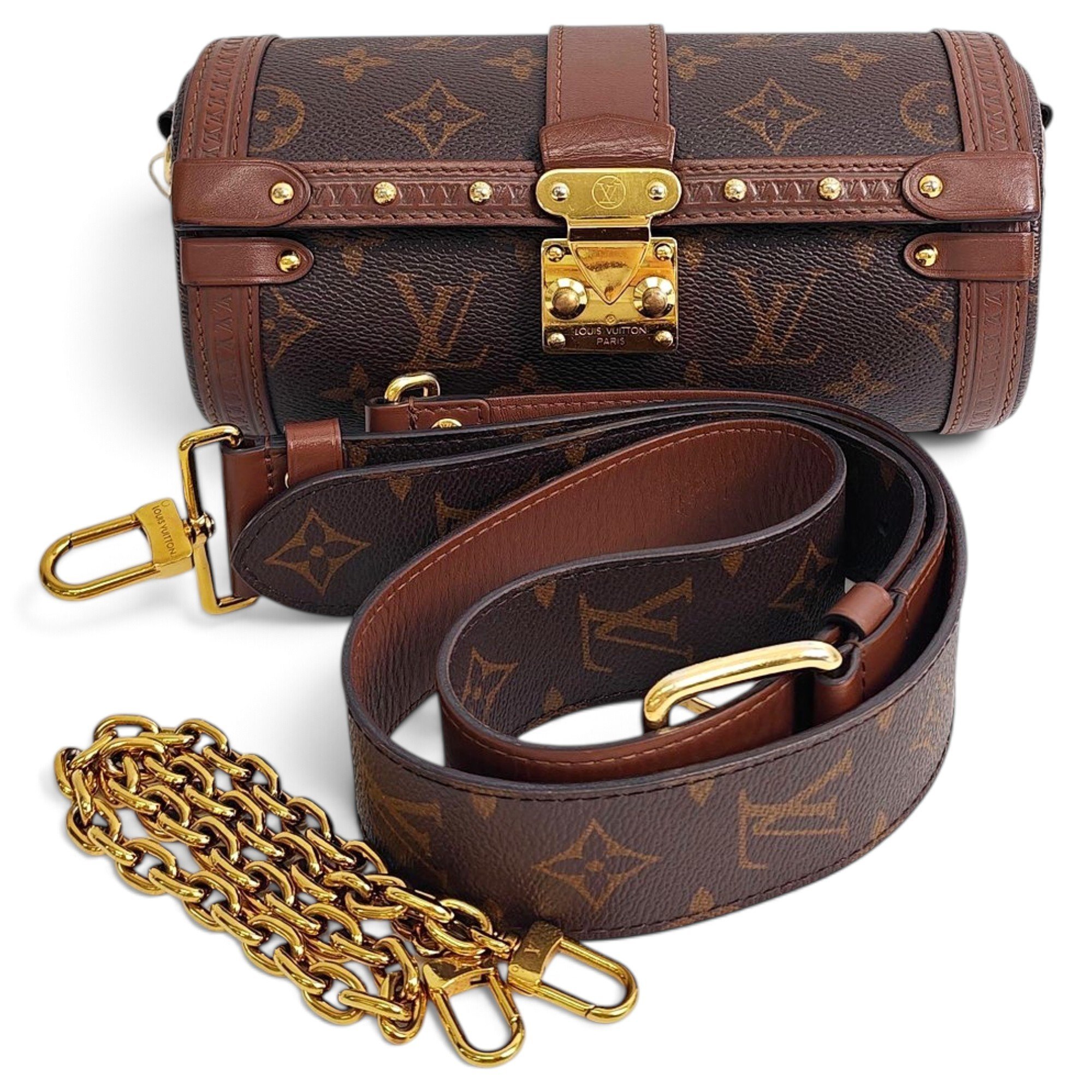 Louis Vuitton Papillon Trunk leather handbag