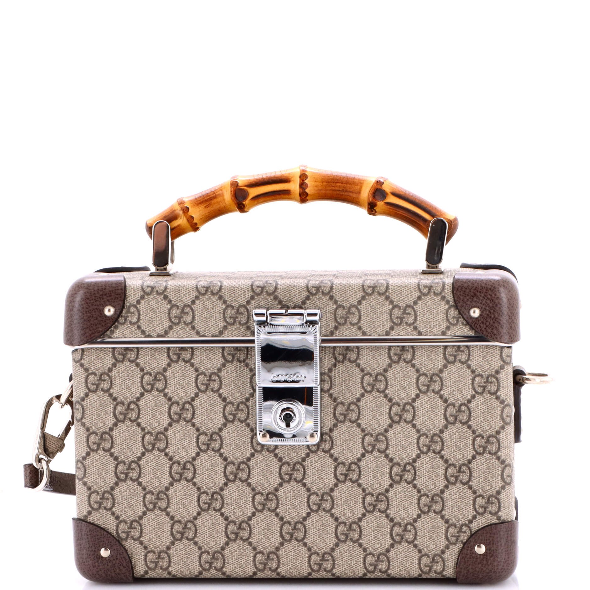 Bamboo Globe-Trotter Vanity Case GG Coated Canvas