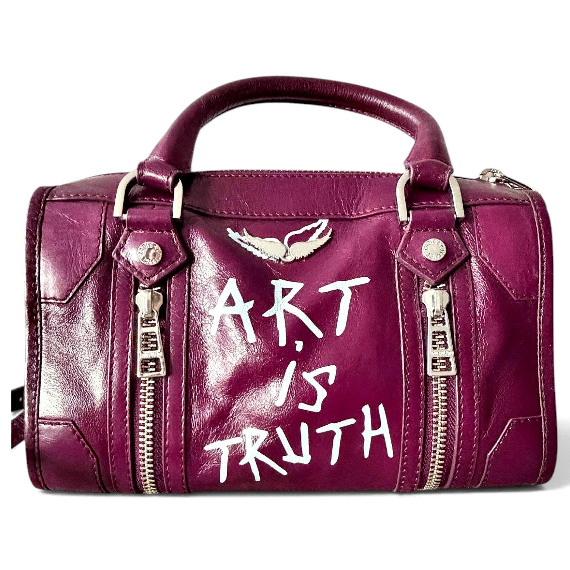 Sunny leather bowling bag