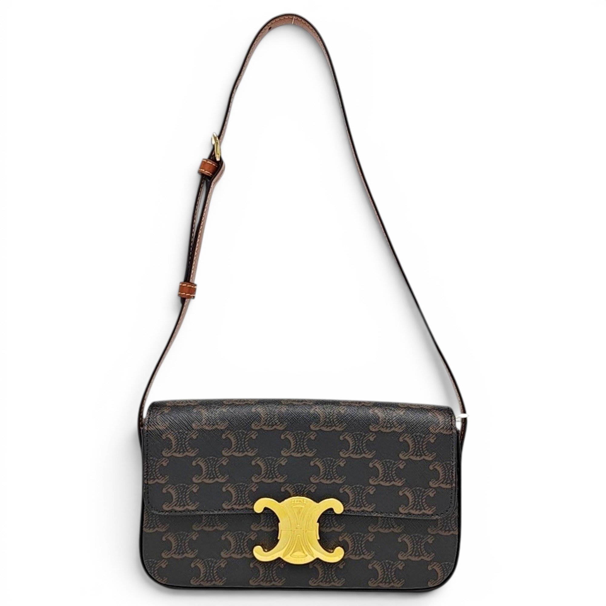 Triomphe leather handbag