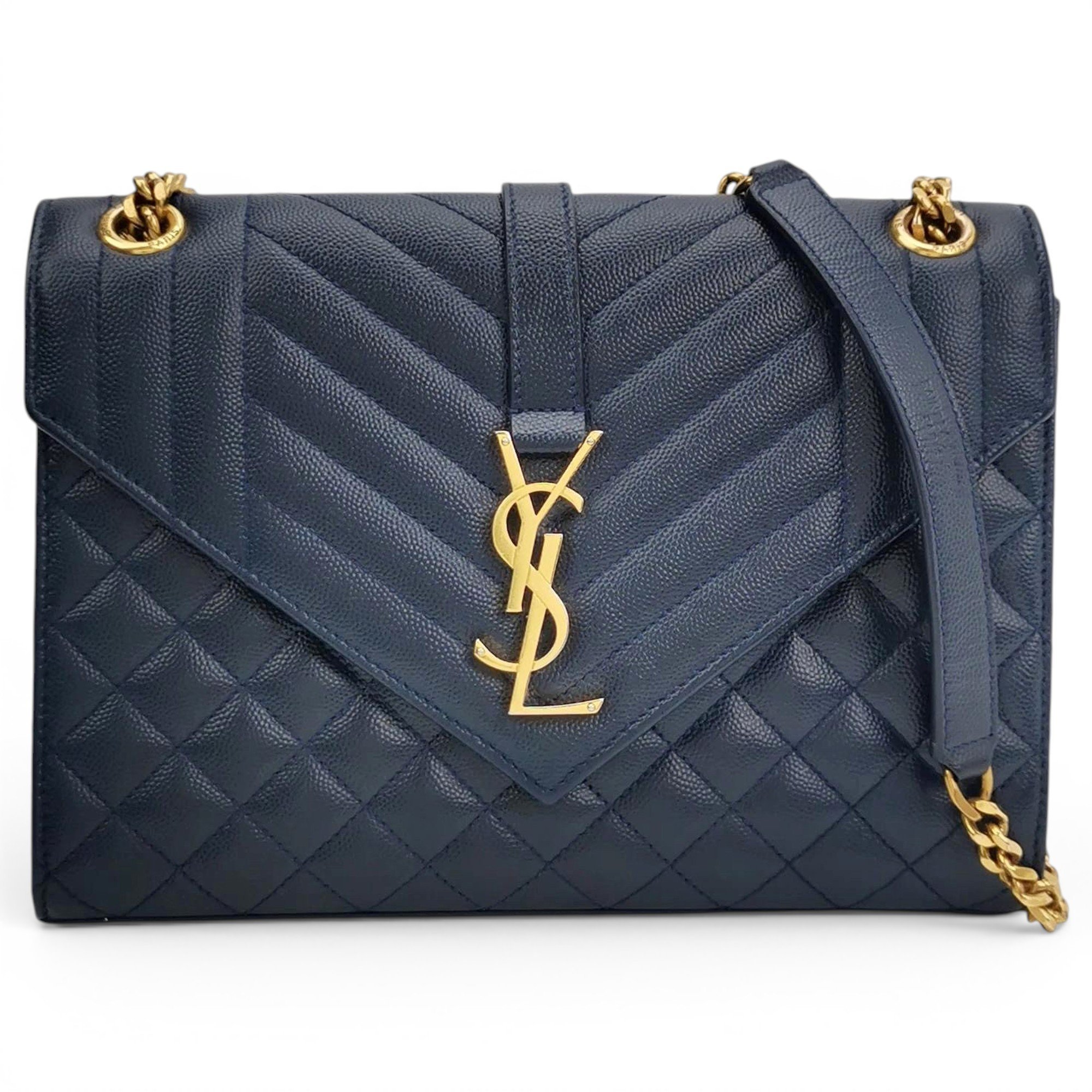 Envelope leather handbag