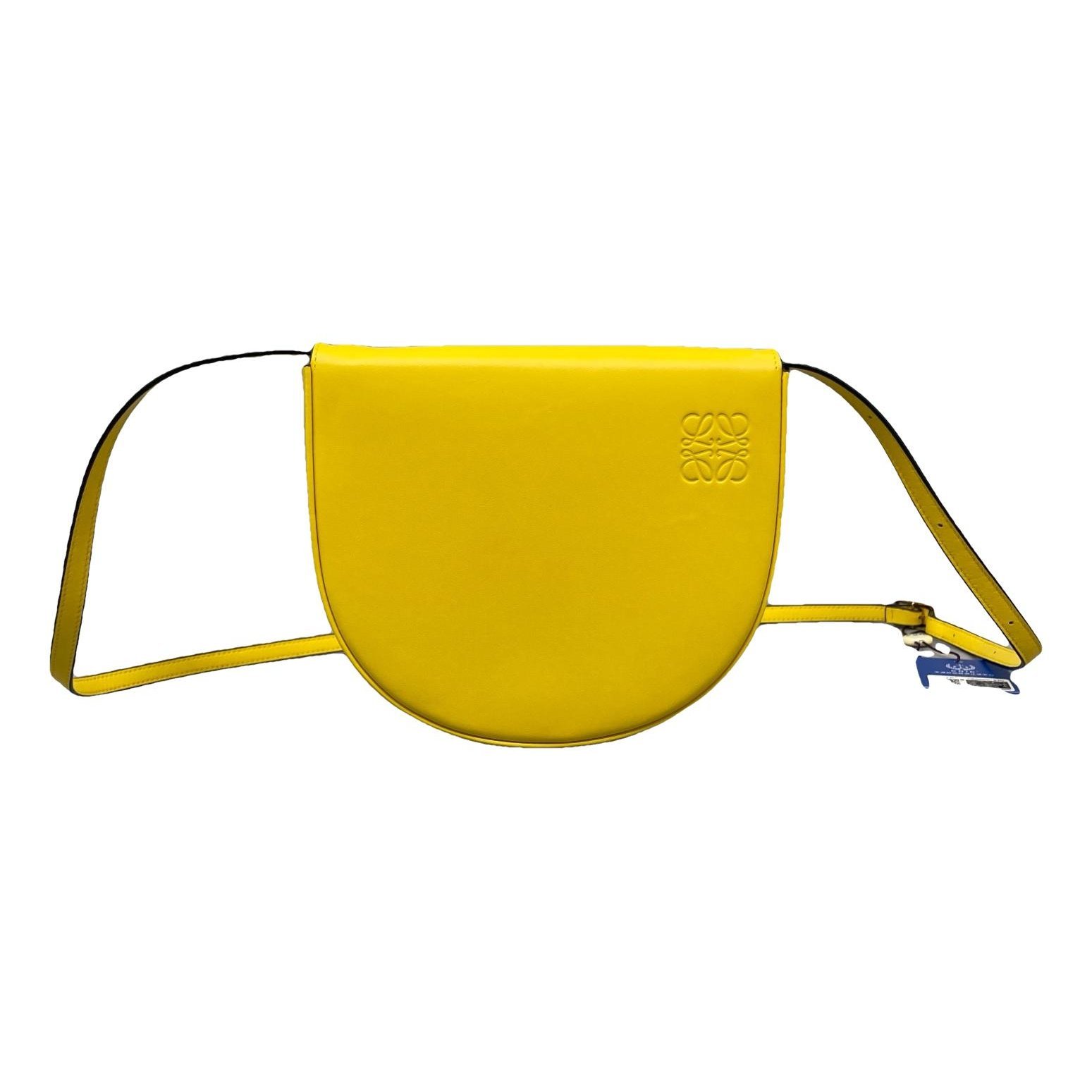 Heel leather handbag
