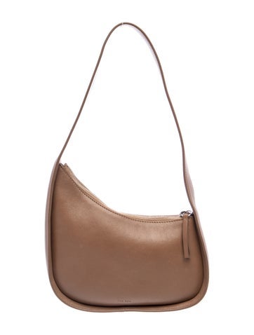 The Row Leather Half Moon leather shoulder bag