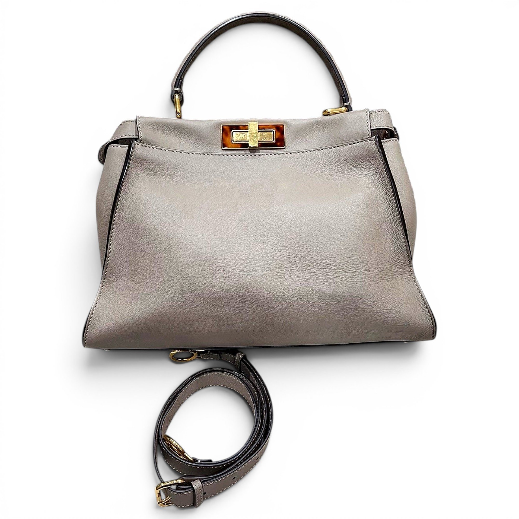 Peekaboo leather handbag