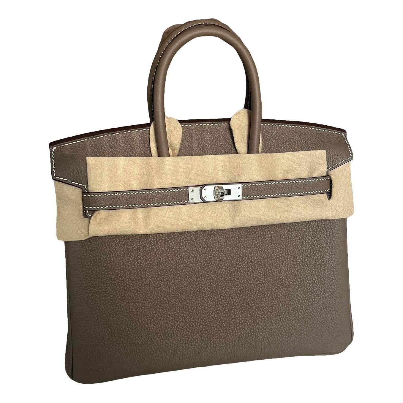 Birkin 25 leather handbag