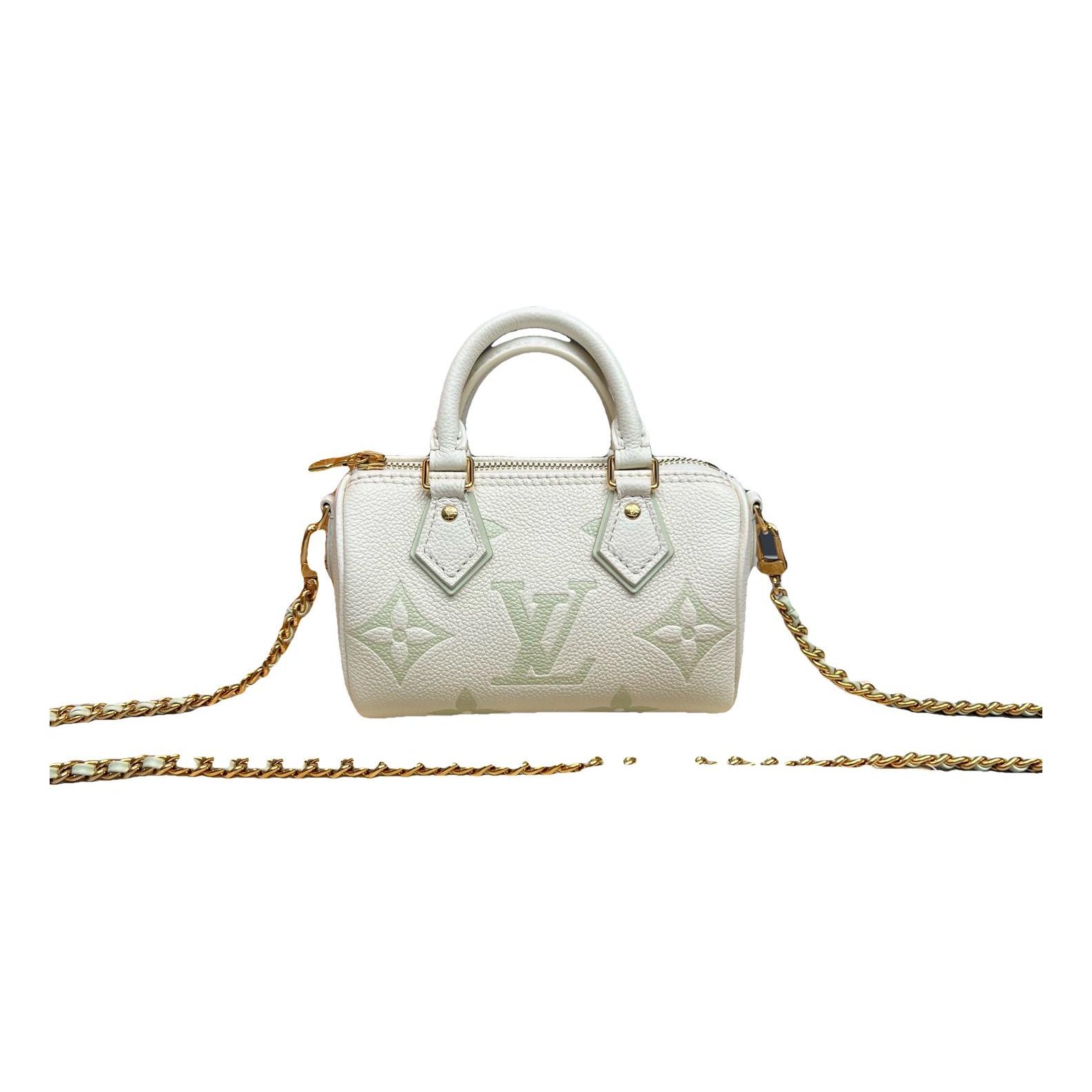 Nano Speedy / Mini HL leather handbag