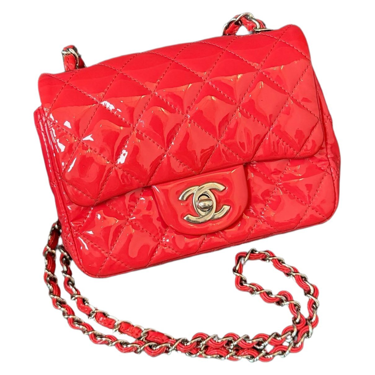 Timeless/Classique patent leather handbag