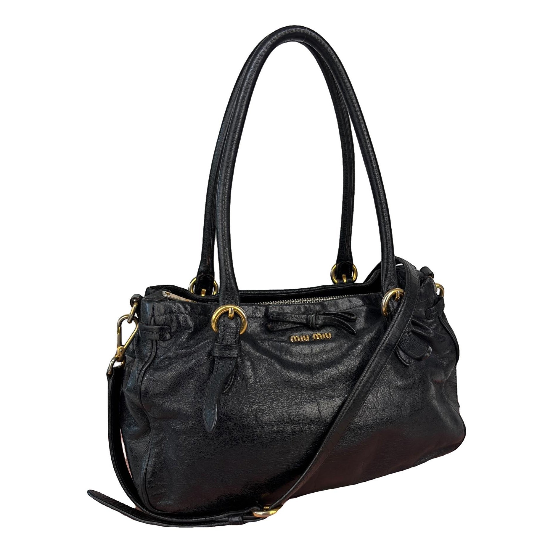 Vitello leather handbag