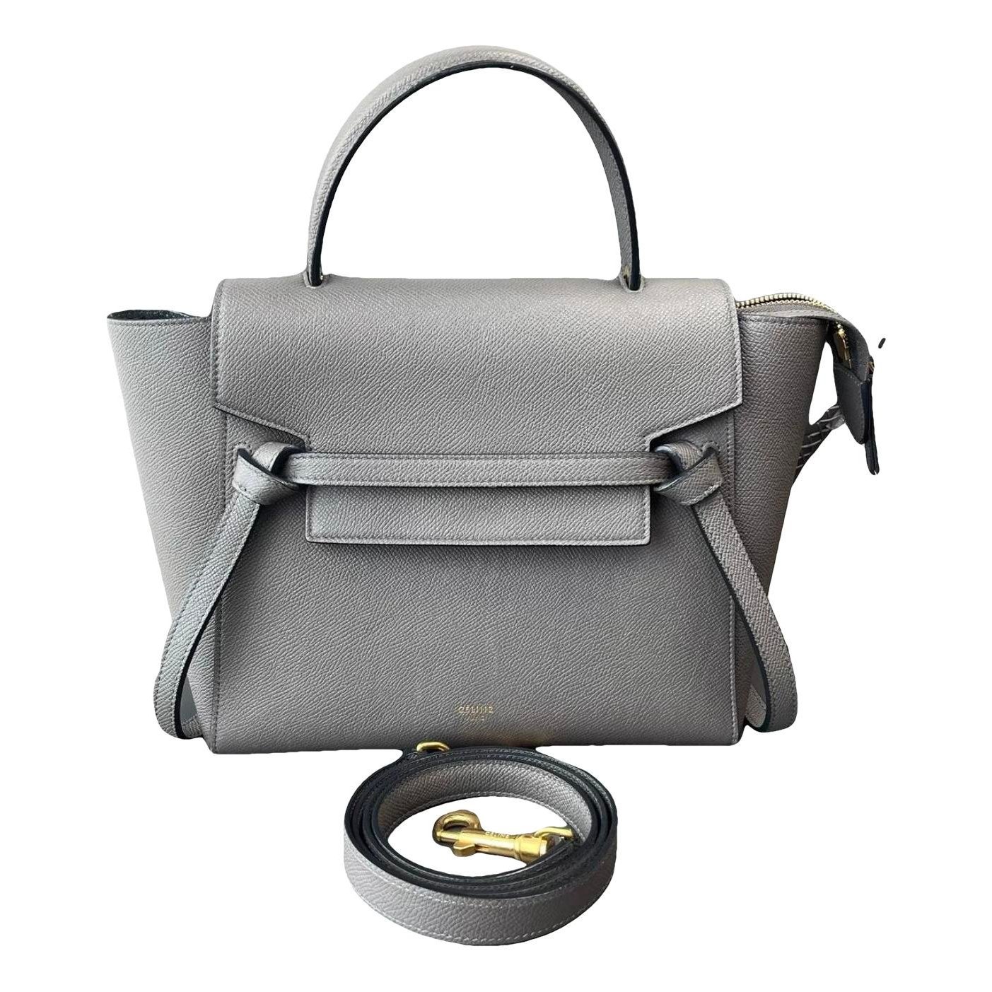 Belt leather handbag