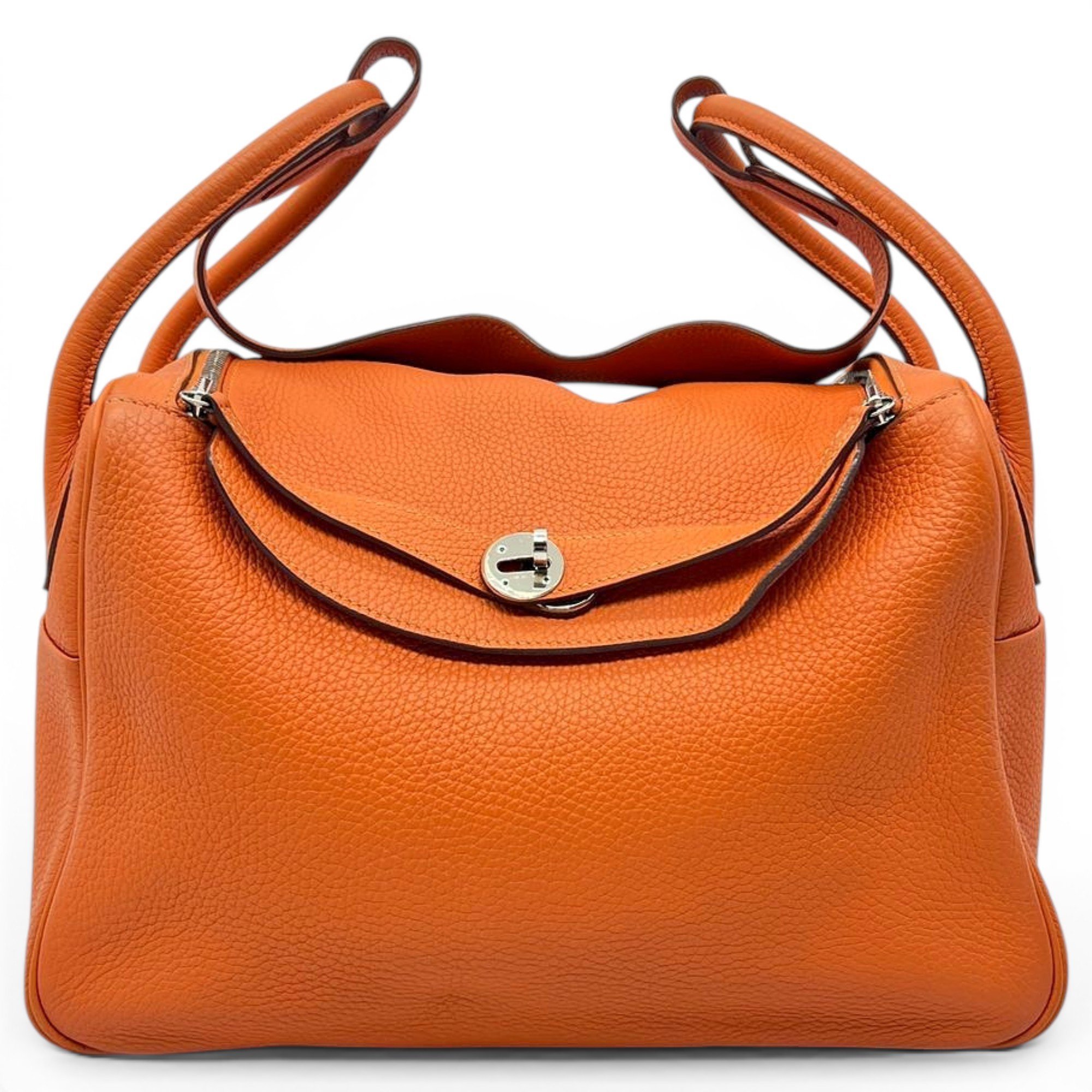 Hermes Lindy Handbag Orange