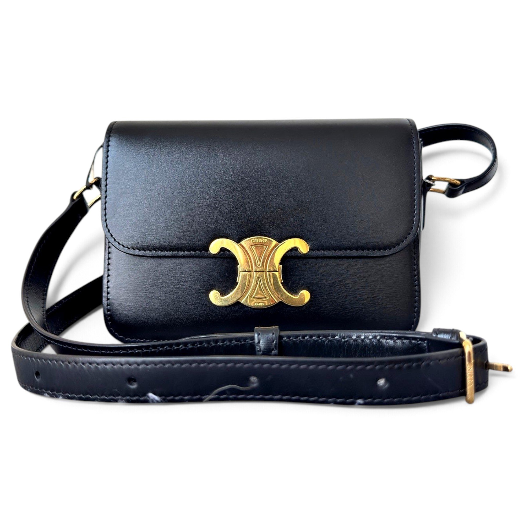 Triomphe leather handbag