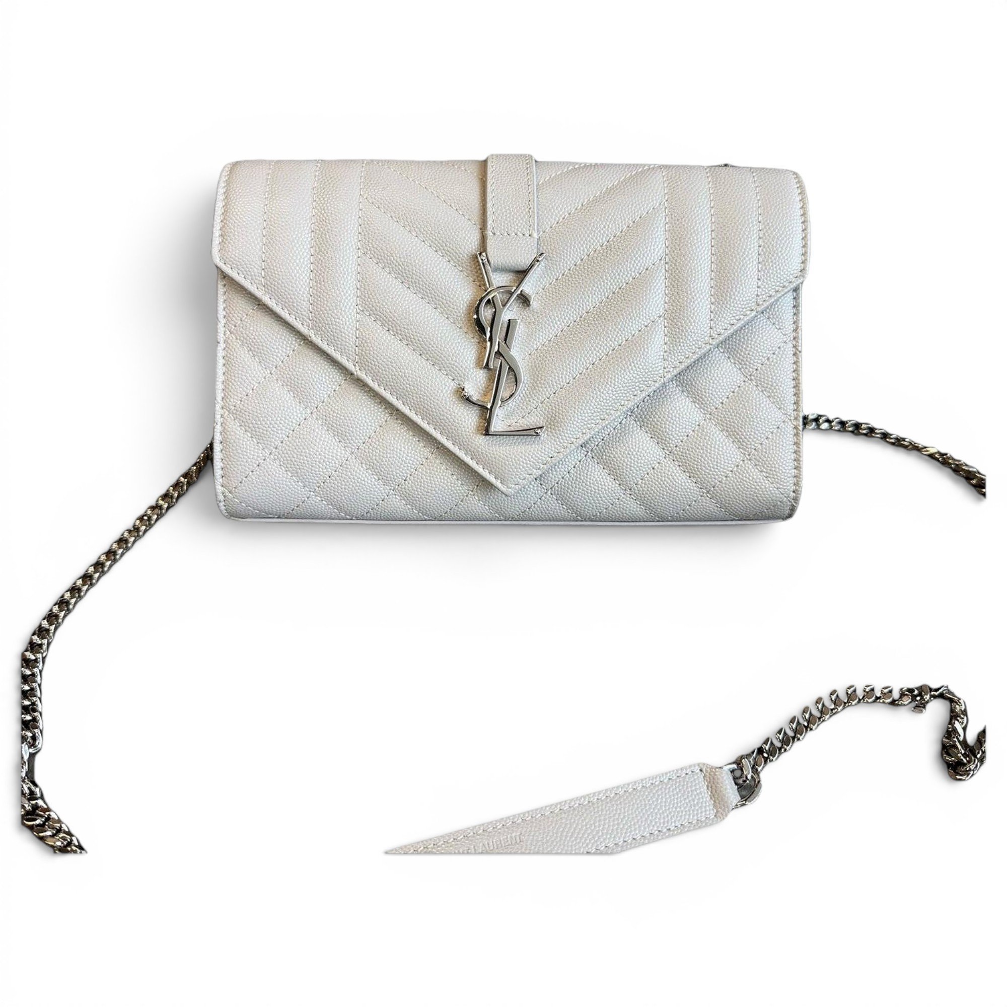 Envelope leather crossbody bag