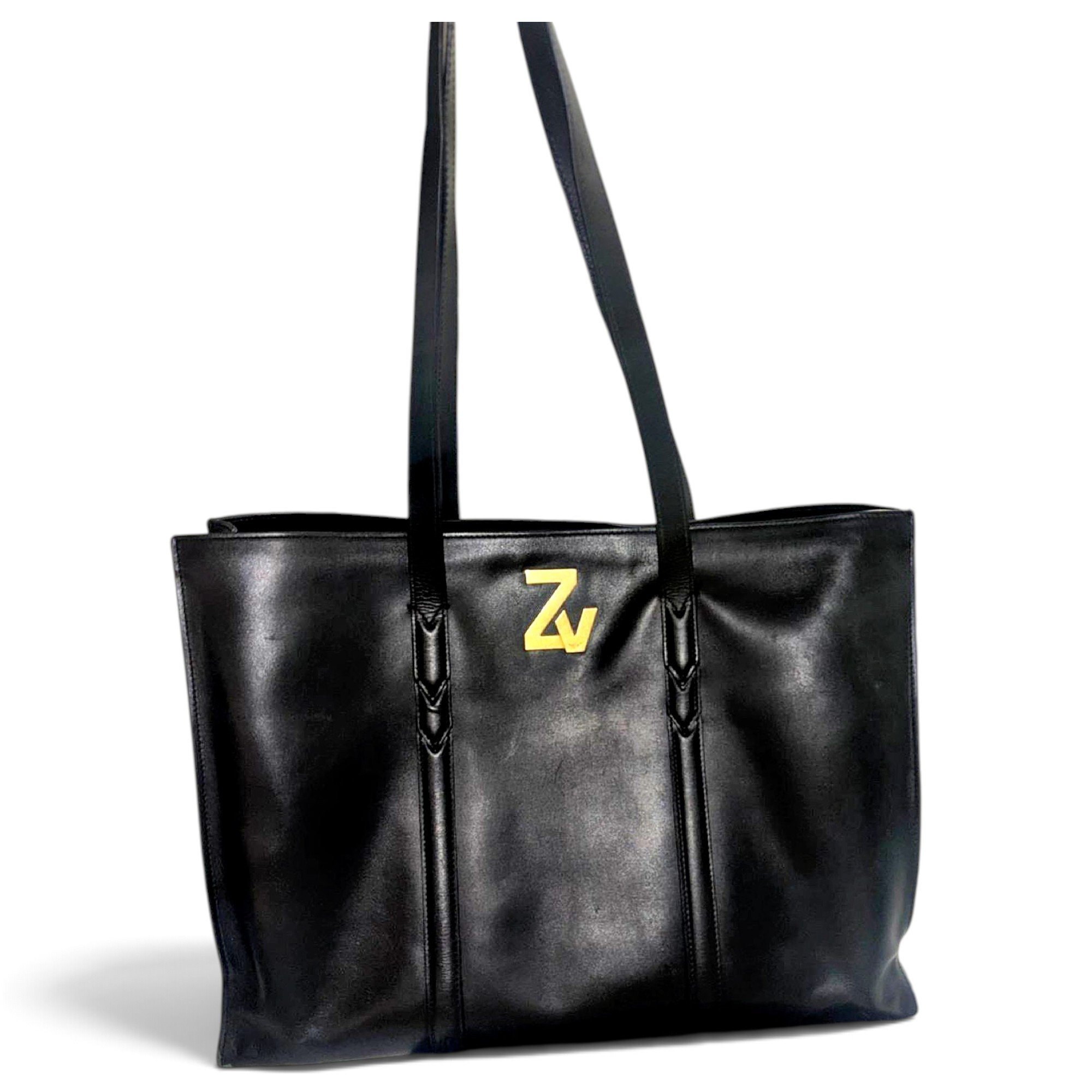 Leather tote