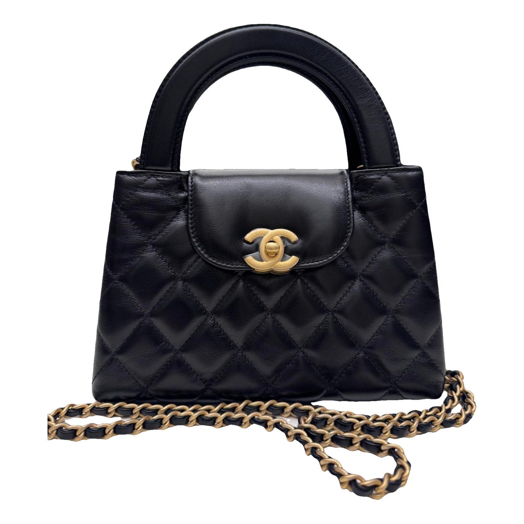 Mini Shopping leather crossbody bag