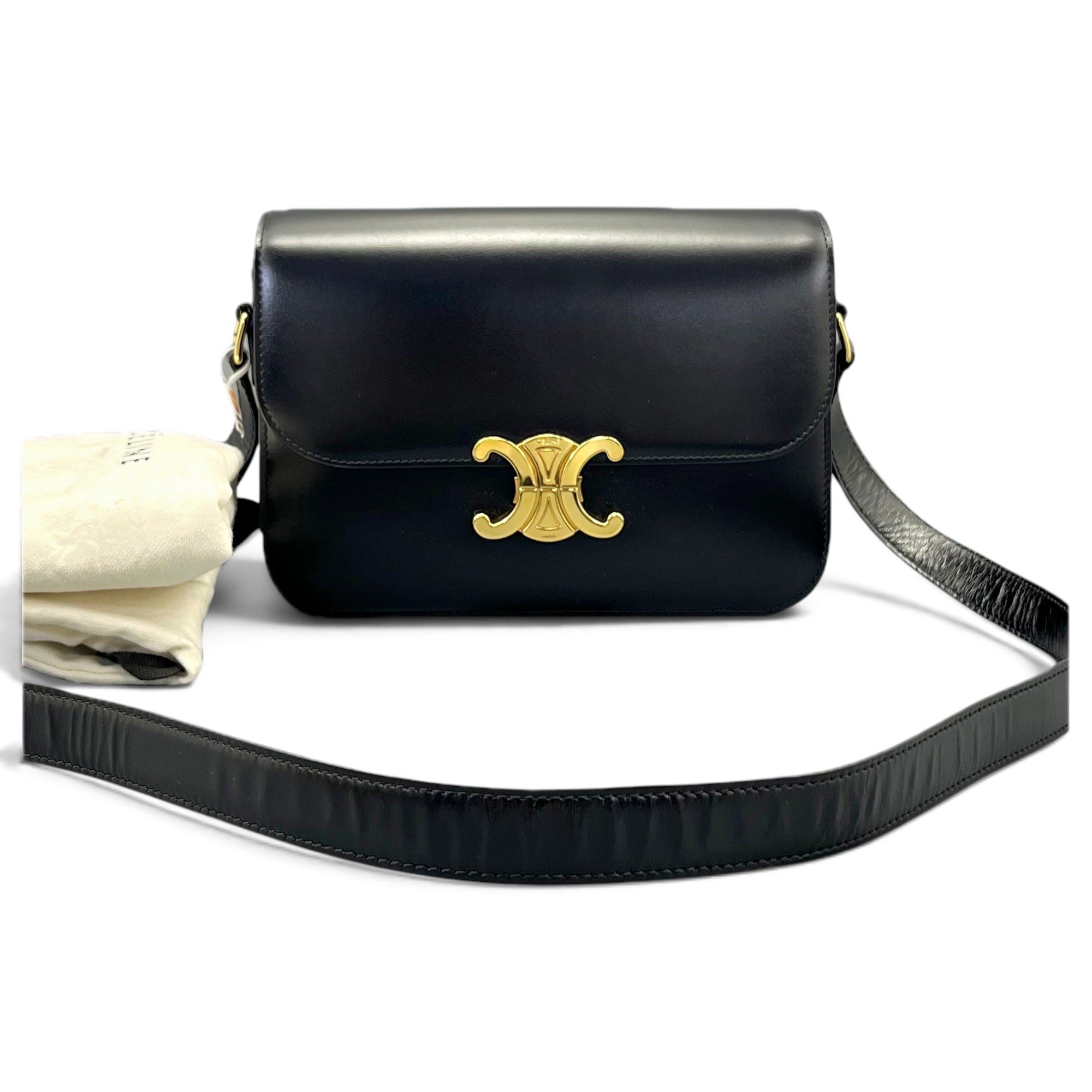 Triomphe leather handbag