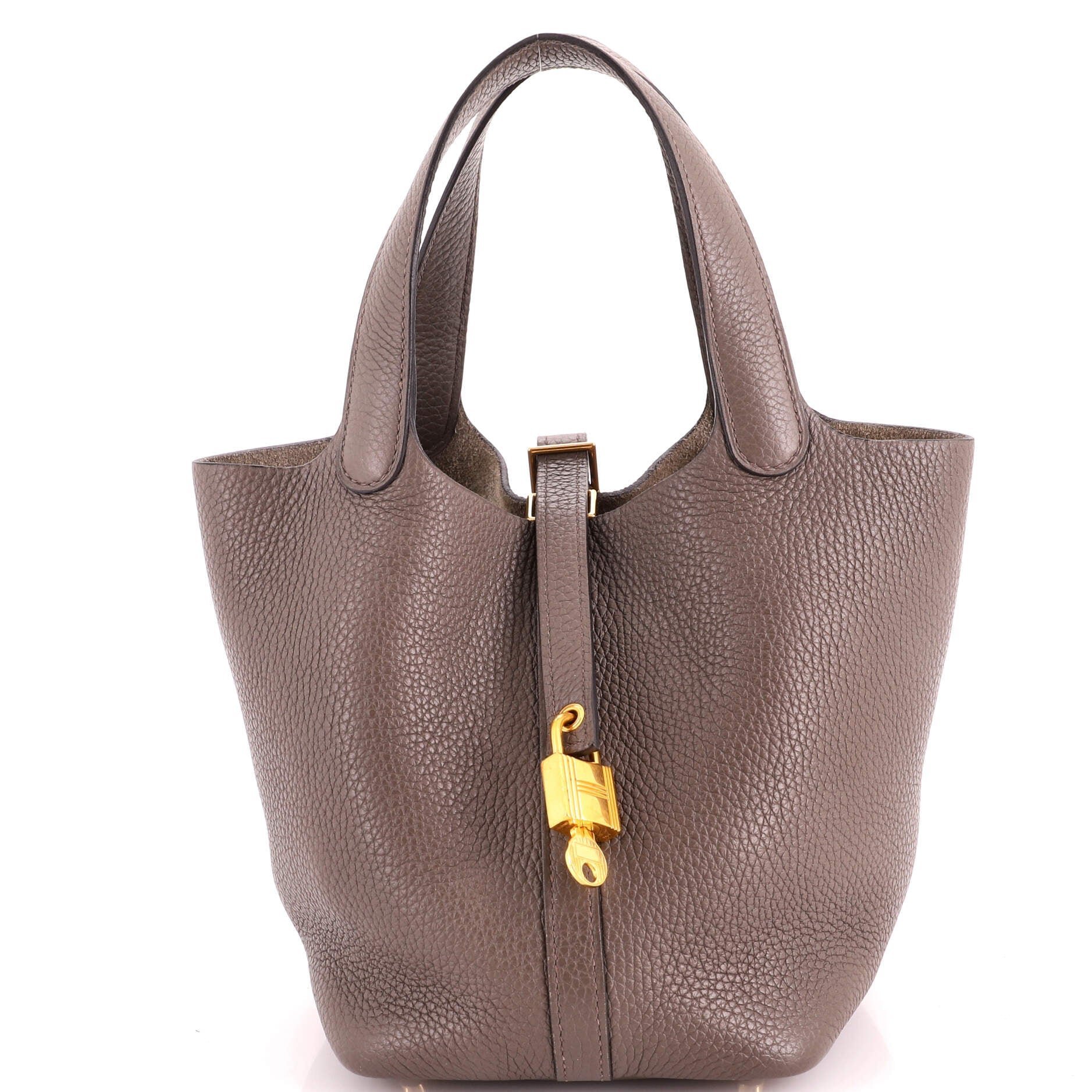 Picotin leather handbag