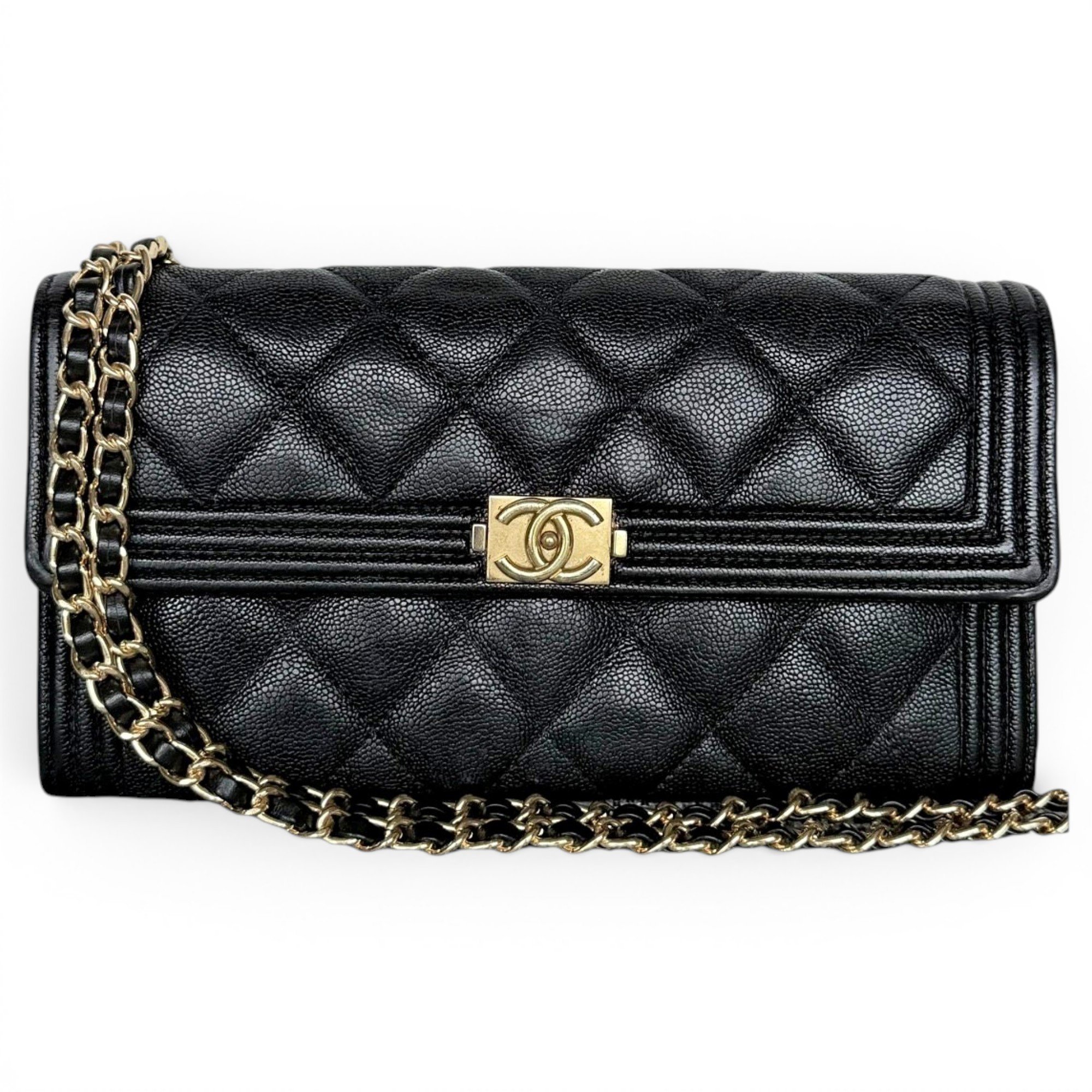 Wallet On Chain Timeless/Classique leather crossbody bag