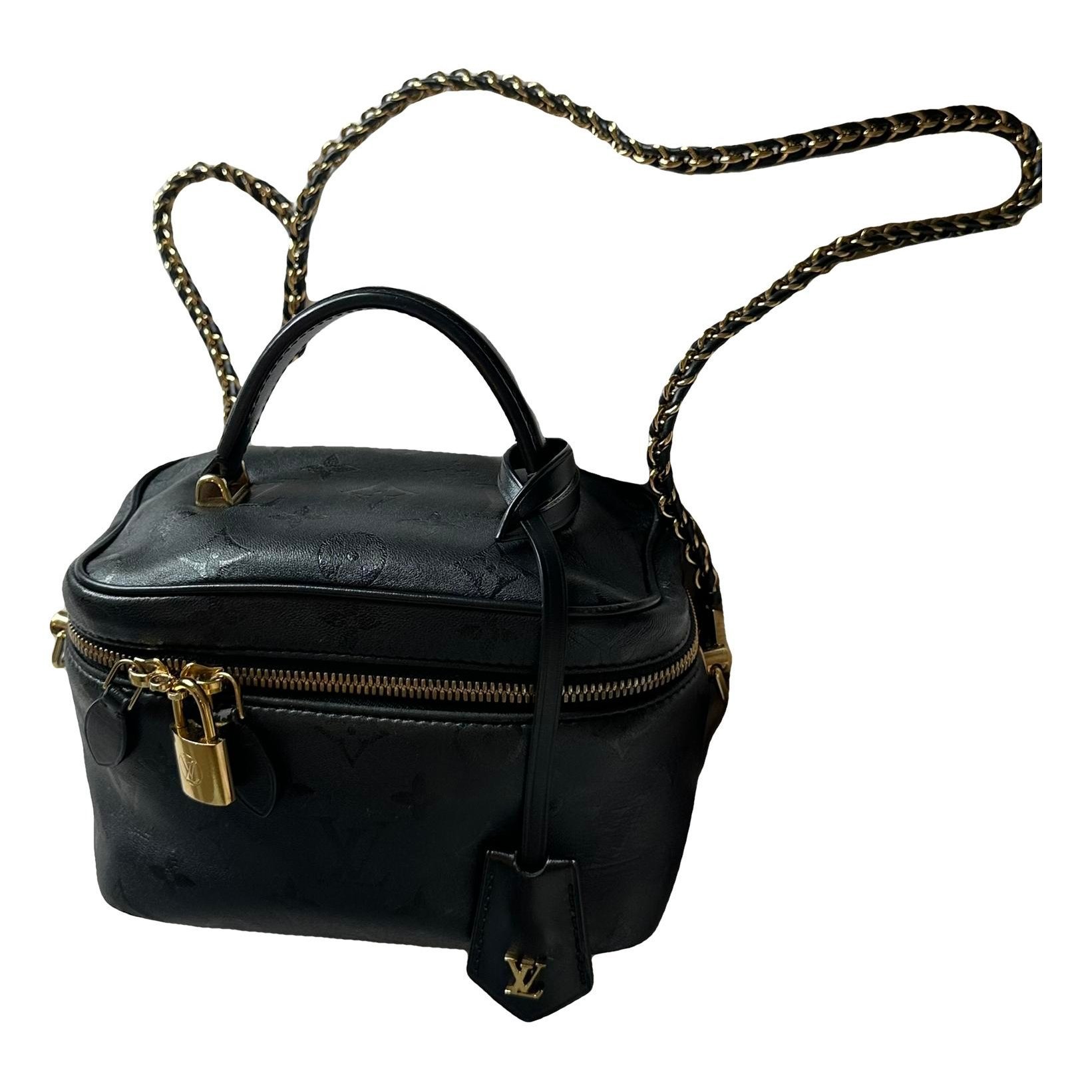 Vanity leather handbag