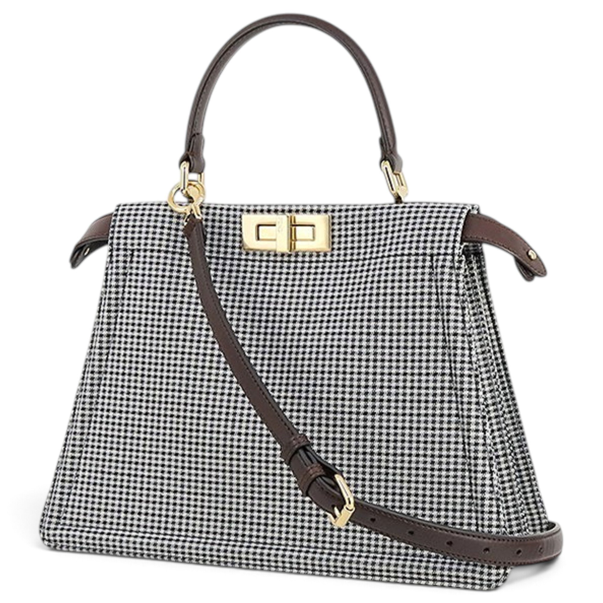 Peekaboo tweed handbag