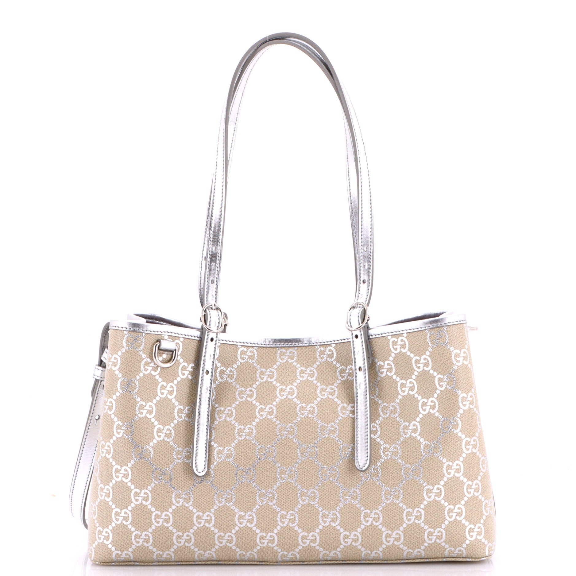 Emblem Tote GG Coated Canvas Small