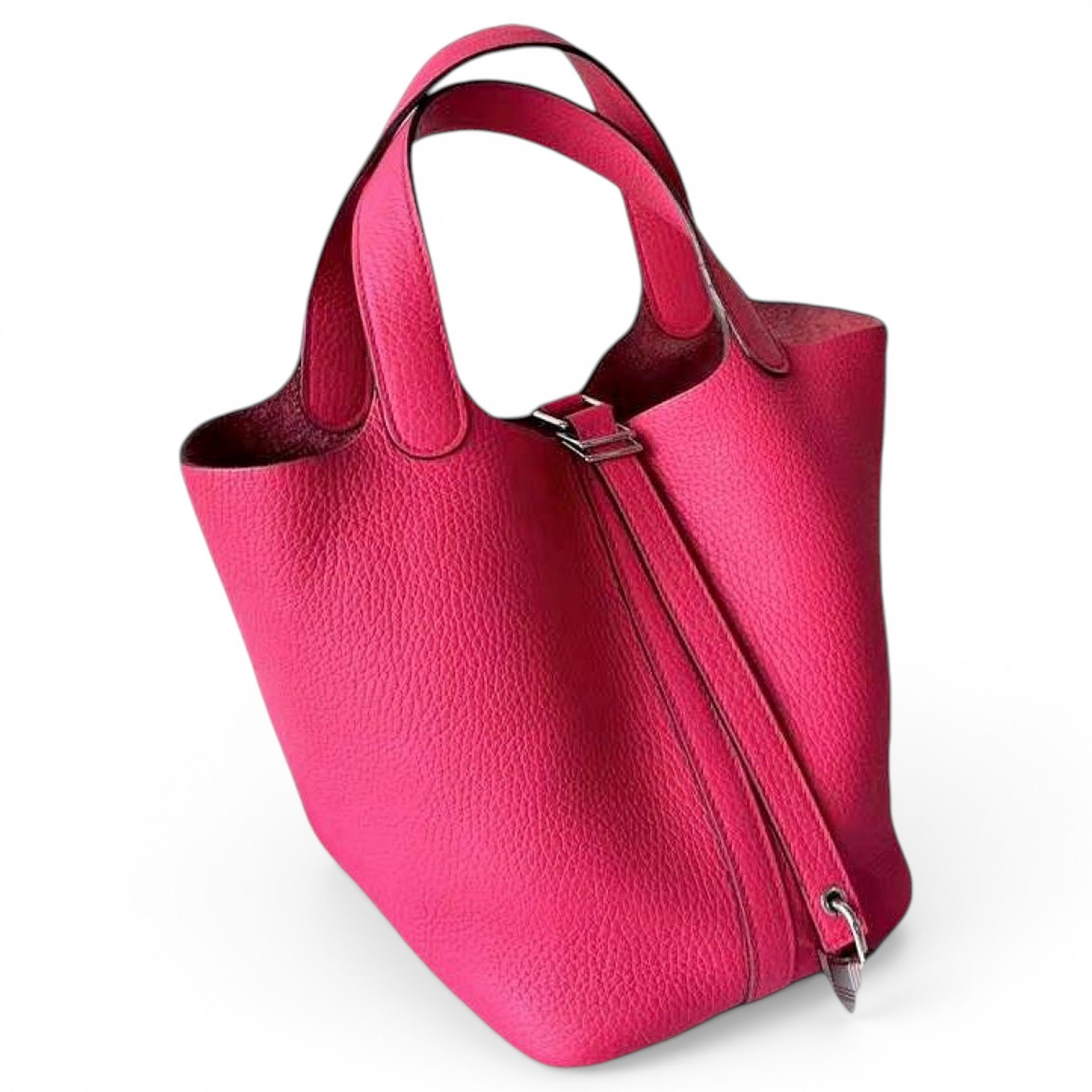Picotin leather tote