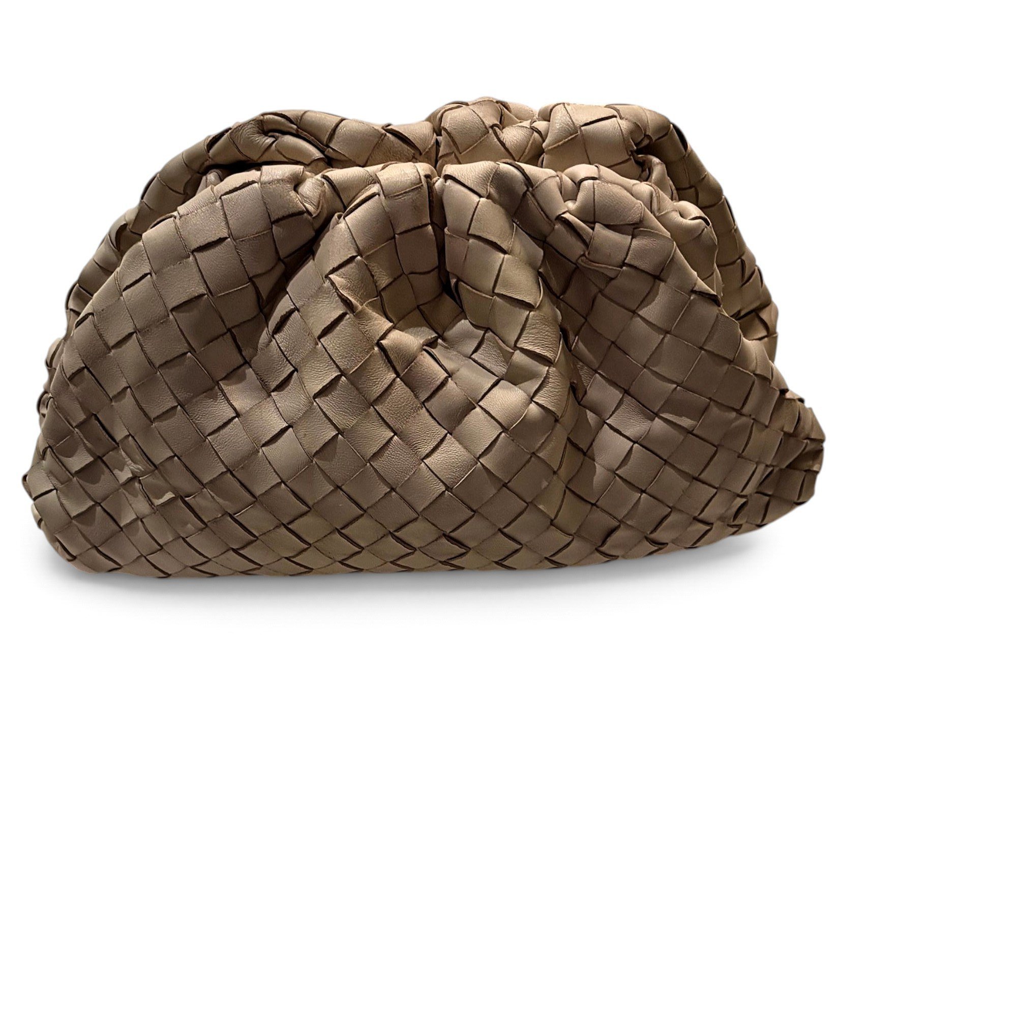 Pouch leather clutch bag